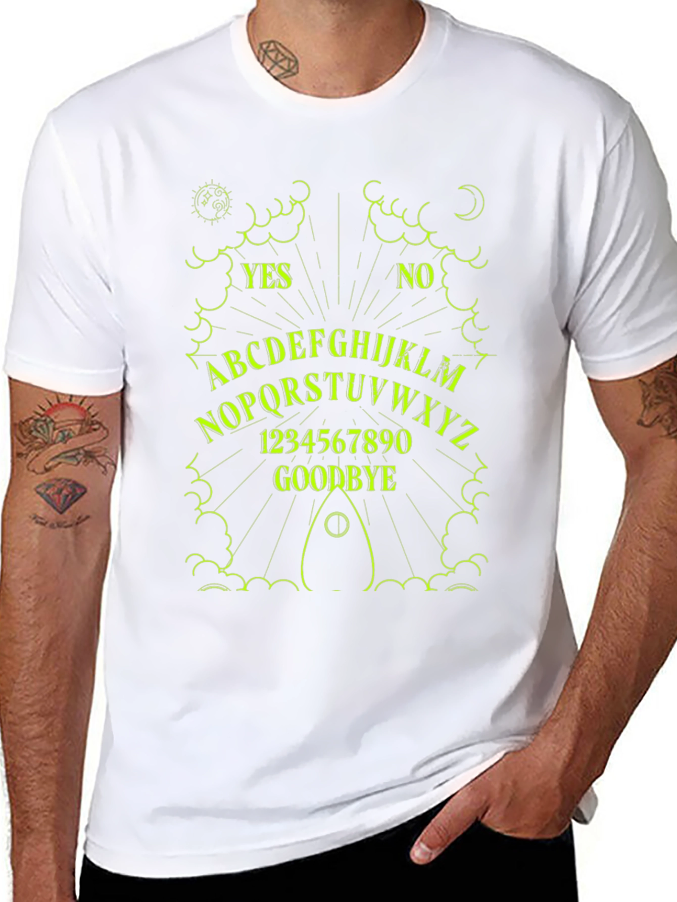 Mystic Ouija Board Graphic Tee - Black