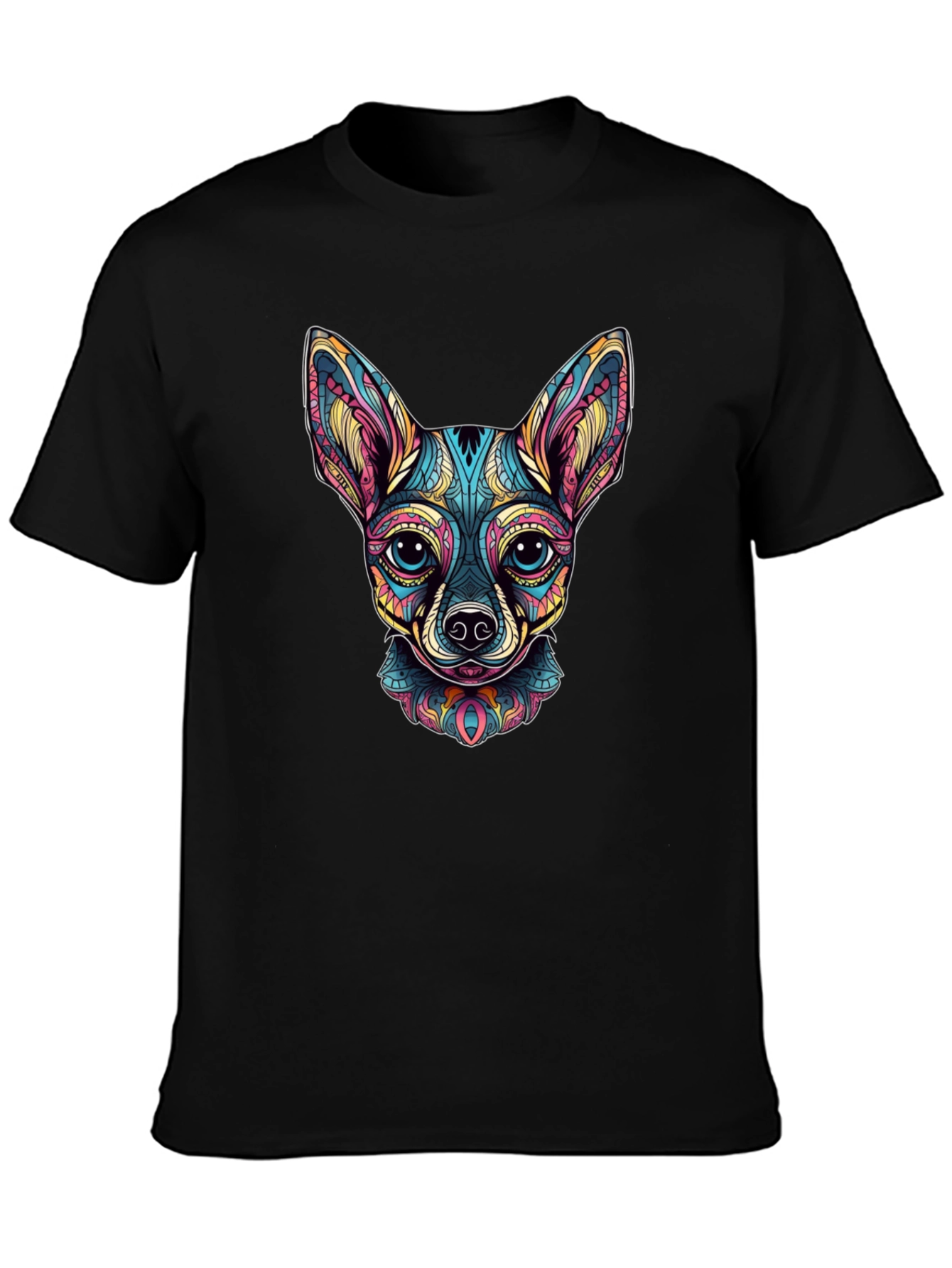 Cool Chihuahua Art Graphic Print T-Shirt