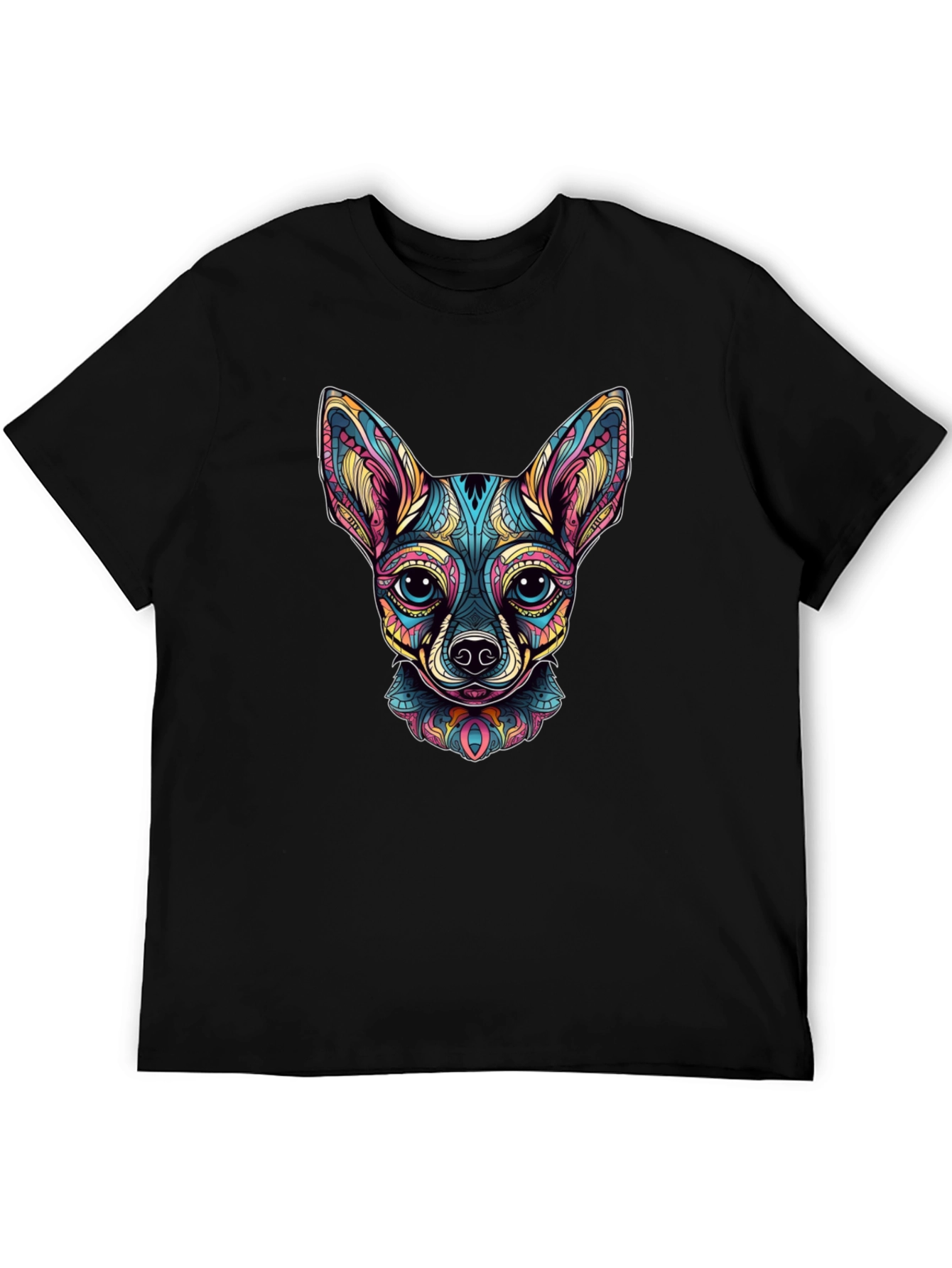 Cool Chihuahua Art Graphic Print T-Shirt