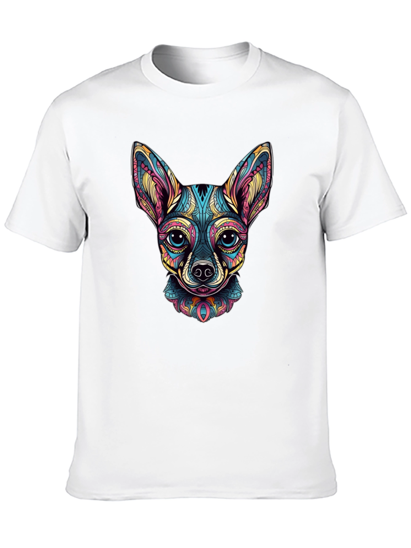 Cool Chihuahua Art Graphic Print T-Shirt