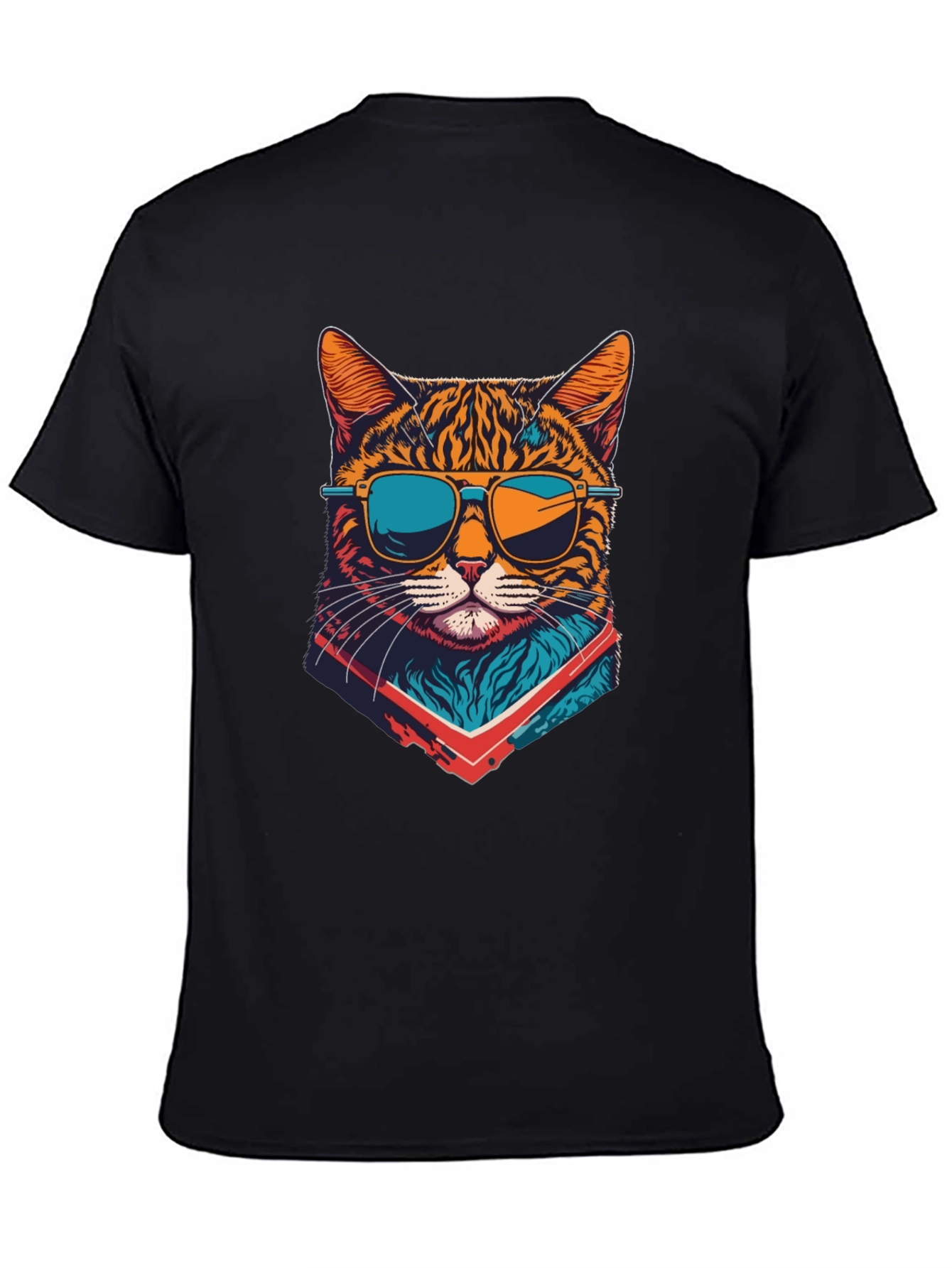 Cool Cat Graphic Tee - Black T-Shirt
