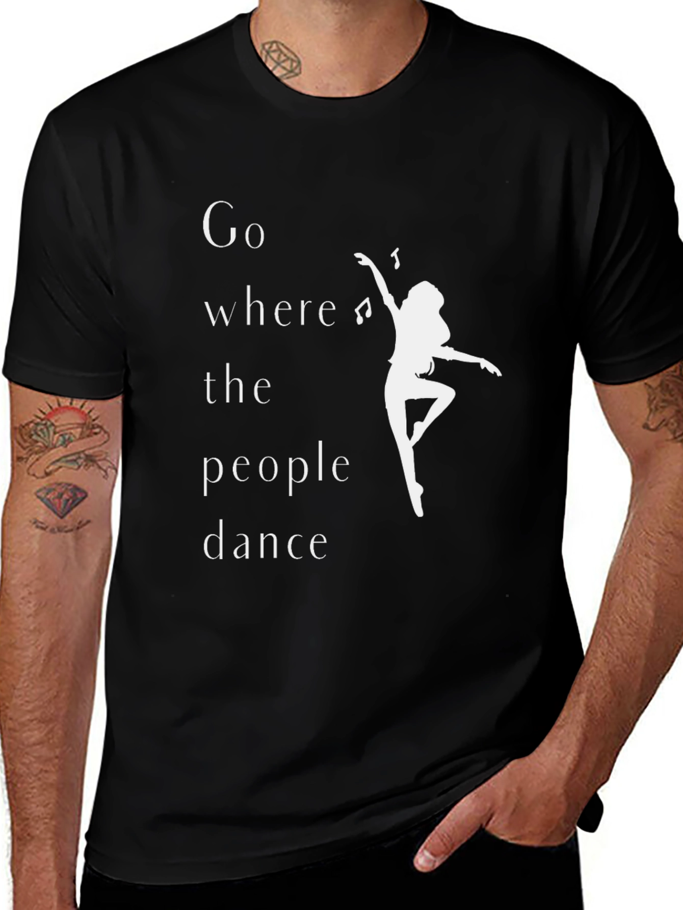 Dance Inspired Graphic Tee - Where the People Dance
