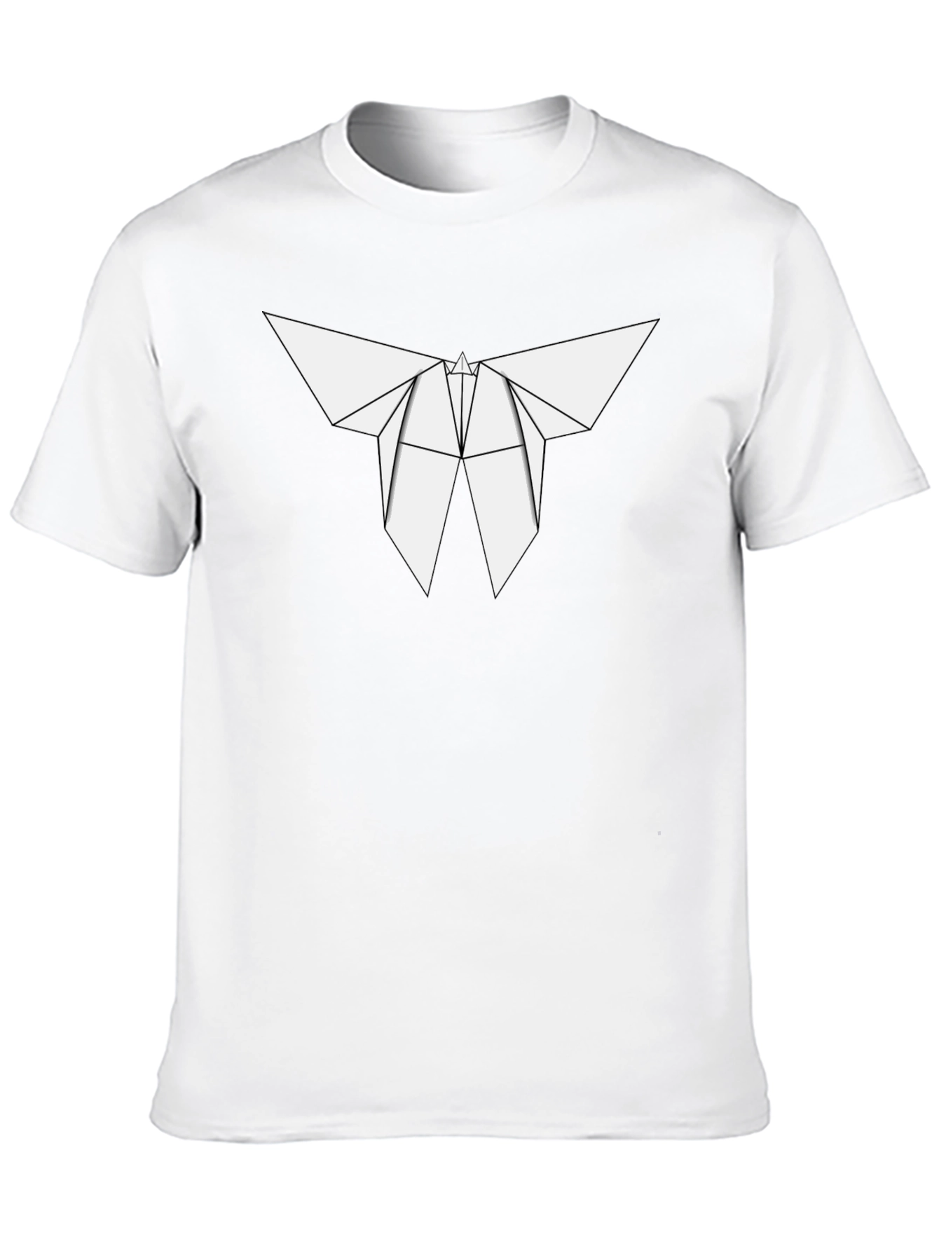 Origami Butterfly Graphic Tee - Modern Style