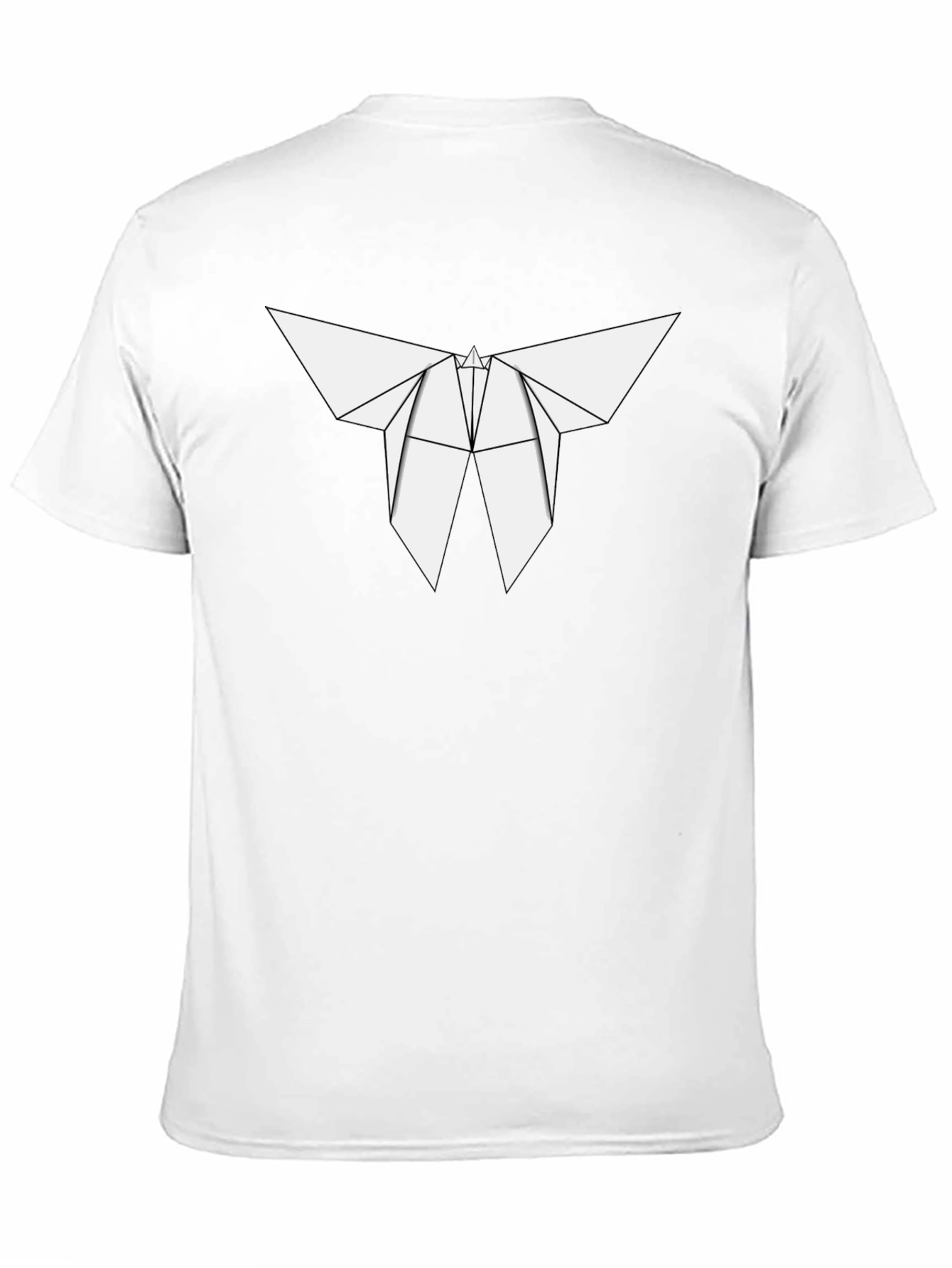 Origami Butterfly Graphic Tee - Modern Style