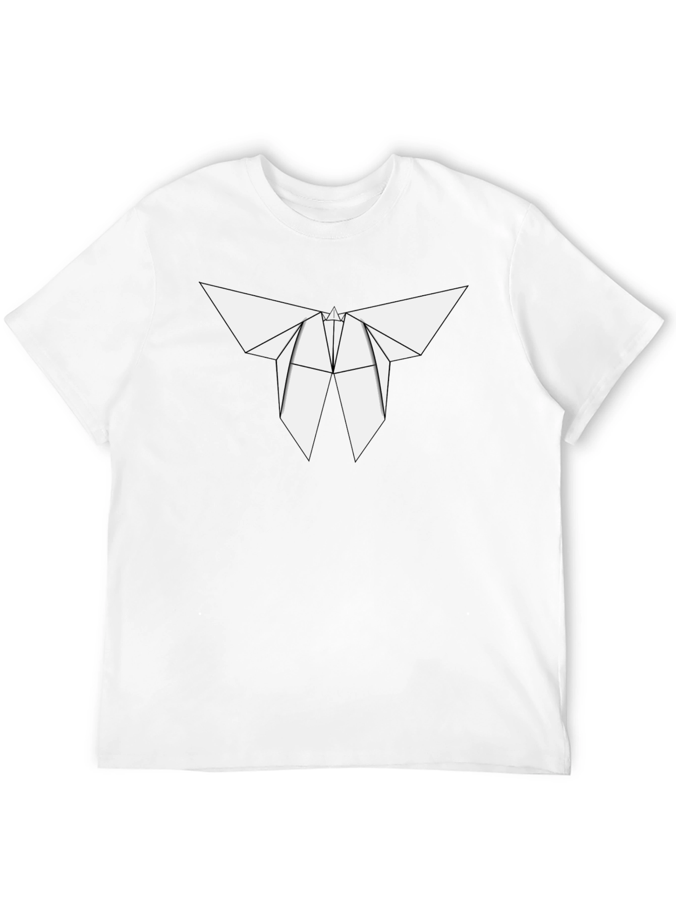 Origami Butterfly Graphic Tee - Modern Style