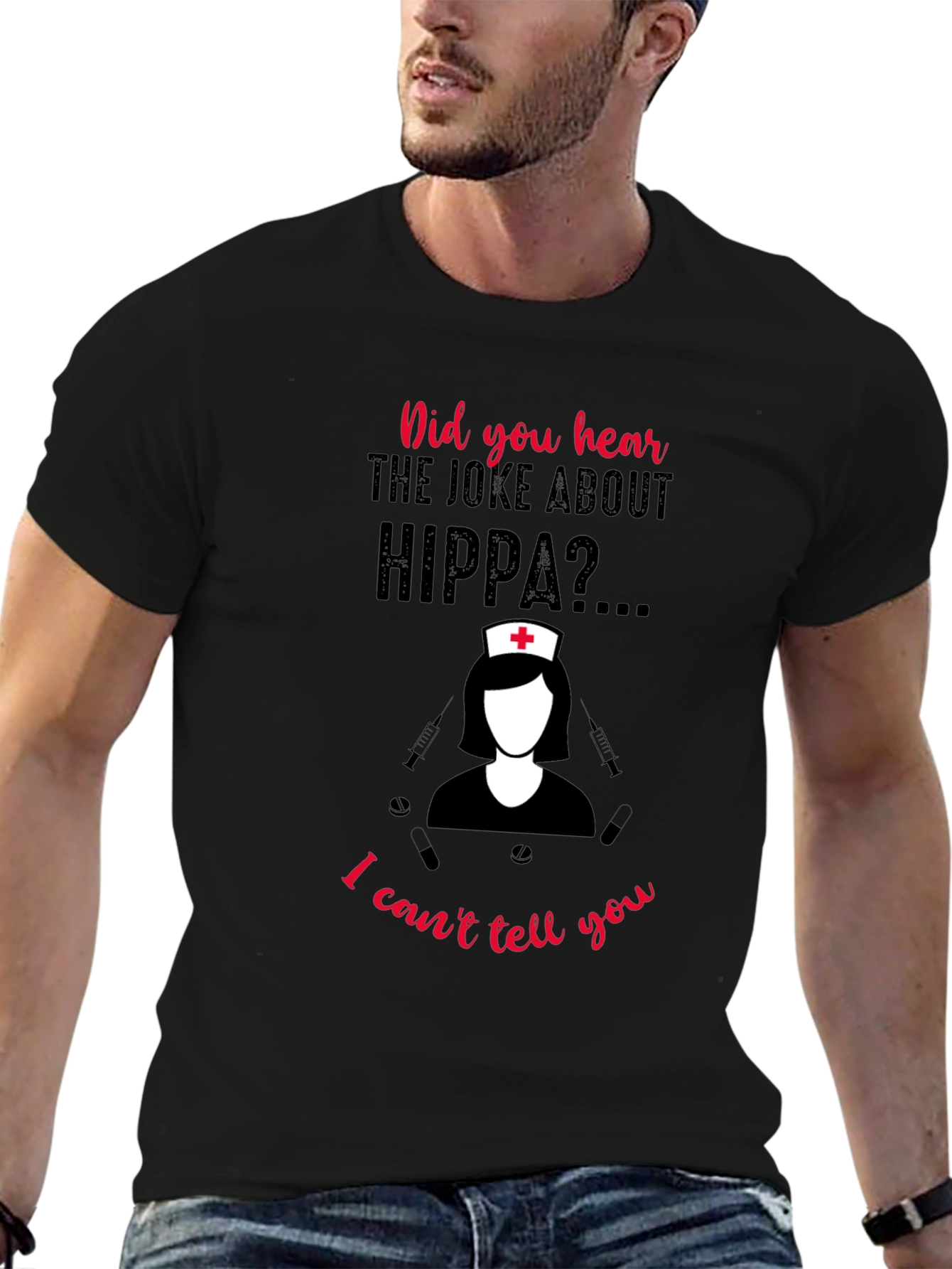 HIPPA Joke Nurse T-Shirt