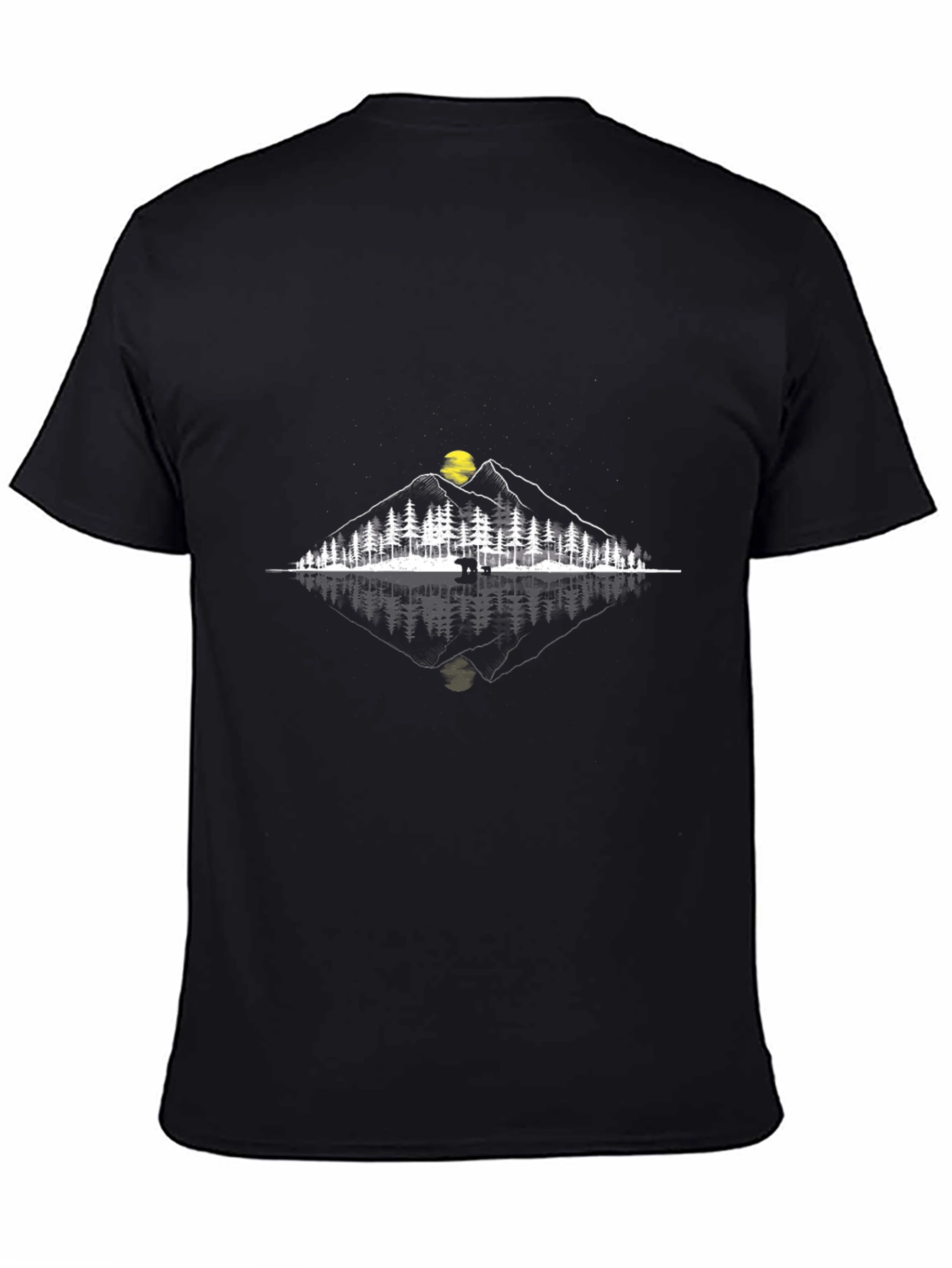 Nature Reflection Graphic Tee - Black