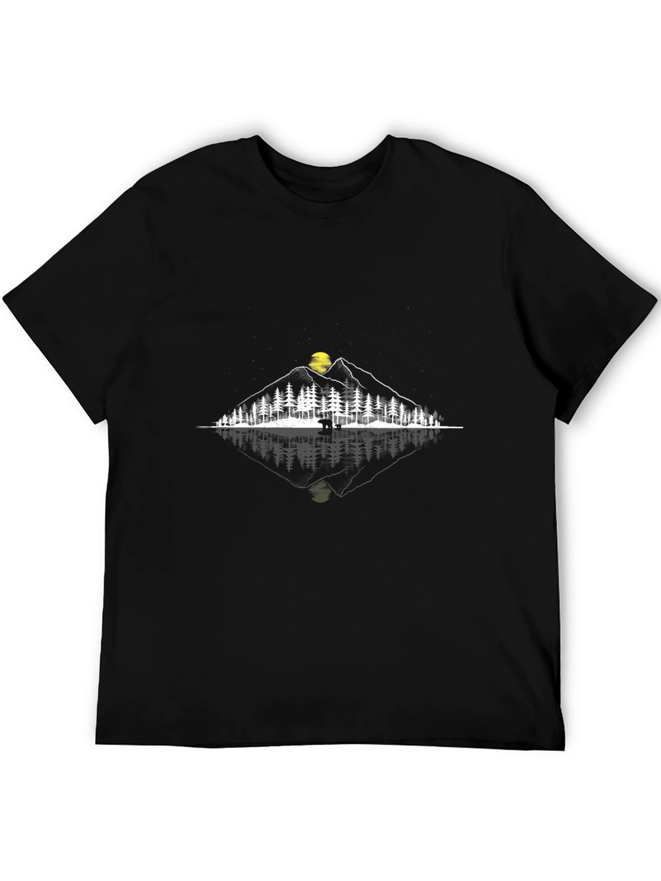 Nature Reflection Graphic Tee - Black