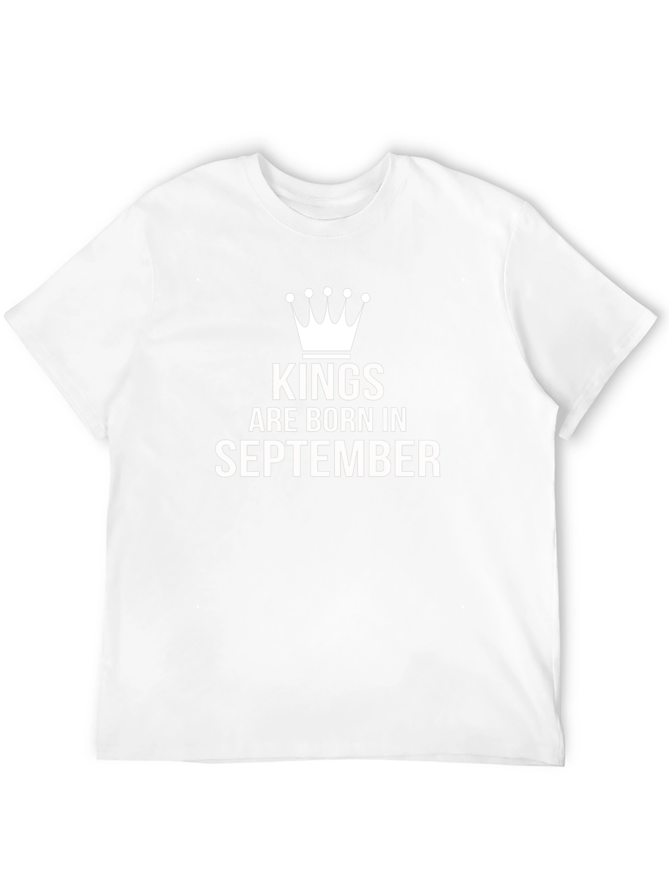 Kings Are Born in September Mens T-Shirt