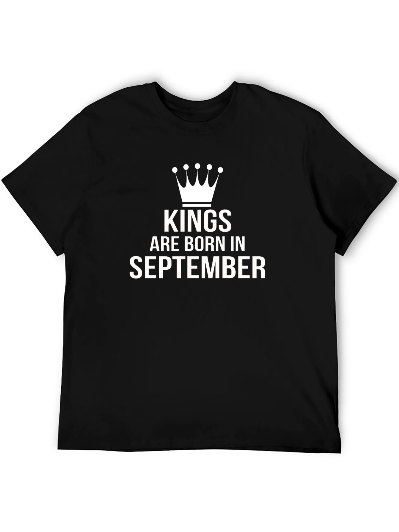 Kings Are Born in September Mens T-Shirt