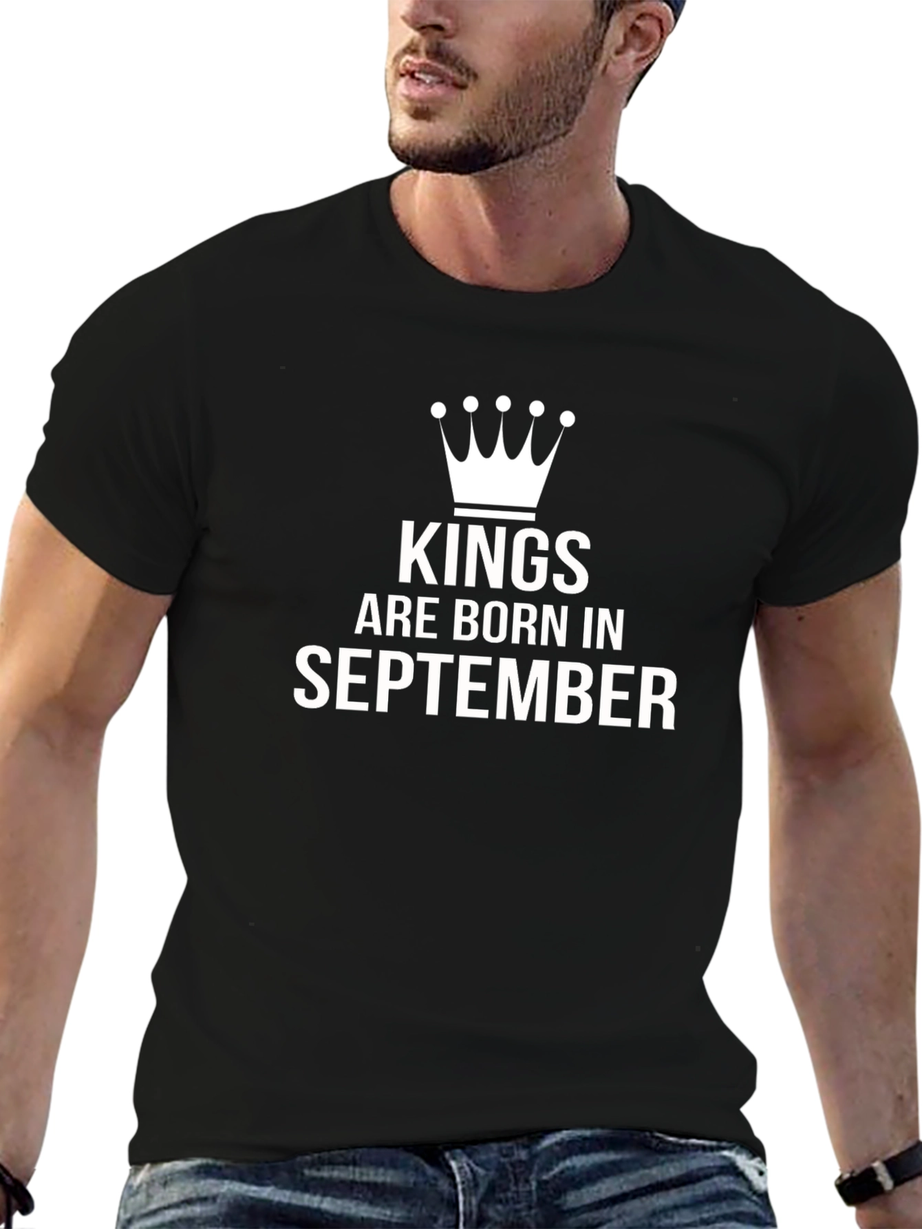 Kings Are Born in September Mens T-Shirt