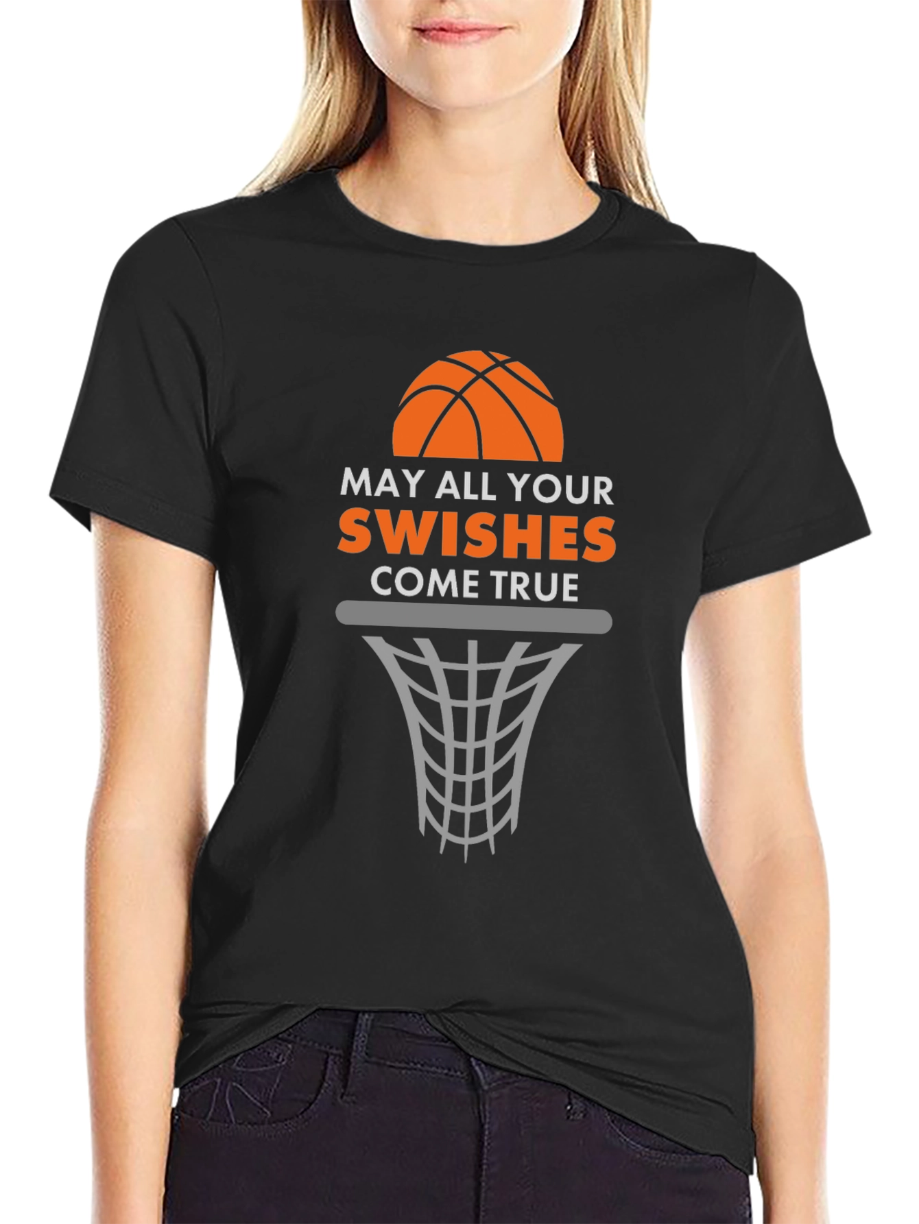 Basketball Swishes Graphic T-Shirt