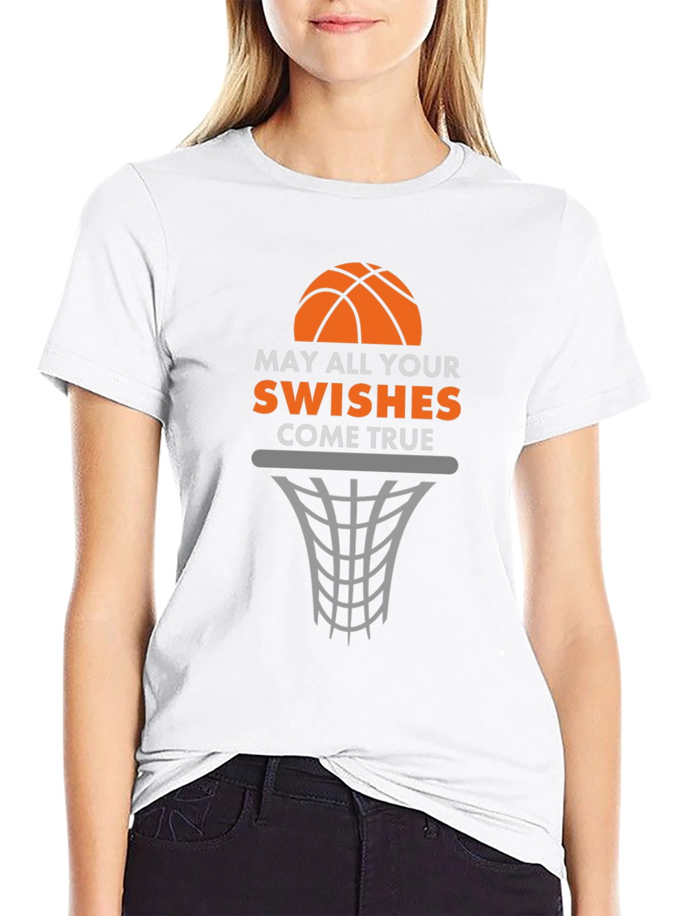 Basketball Swishes Graphic T-Shirt