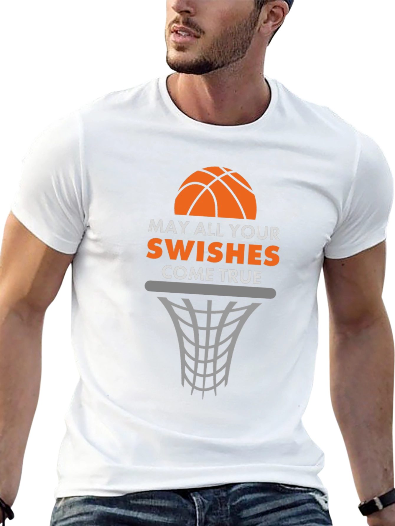 Basketball Swishes Graphic T-Shirt