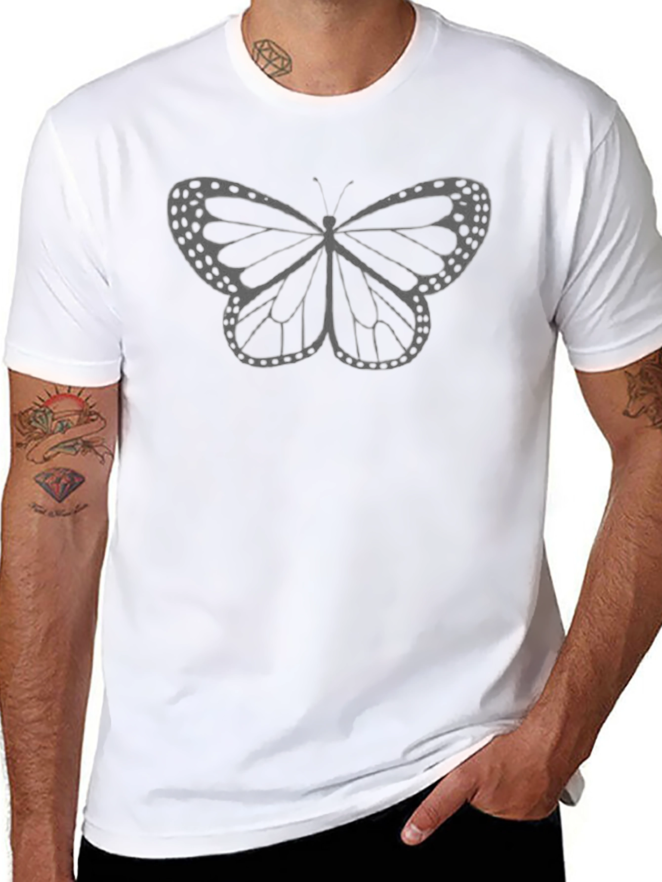 Butterfly Graphic Tee - Stylish Casual Wear