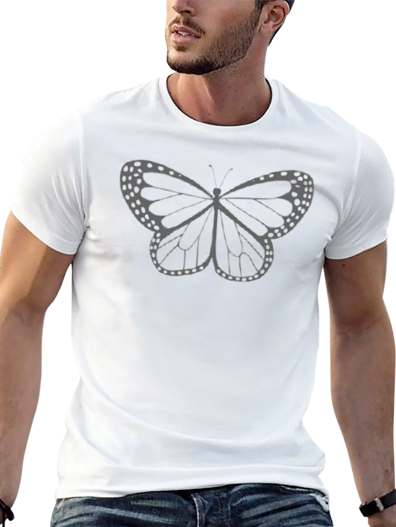 Butterfly Graphic Tee - Stylish Casual Wear