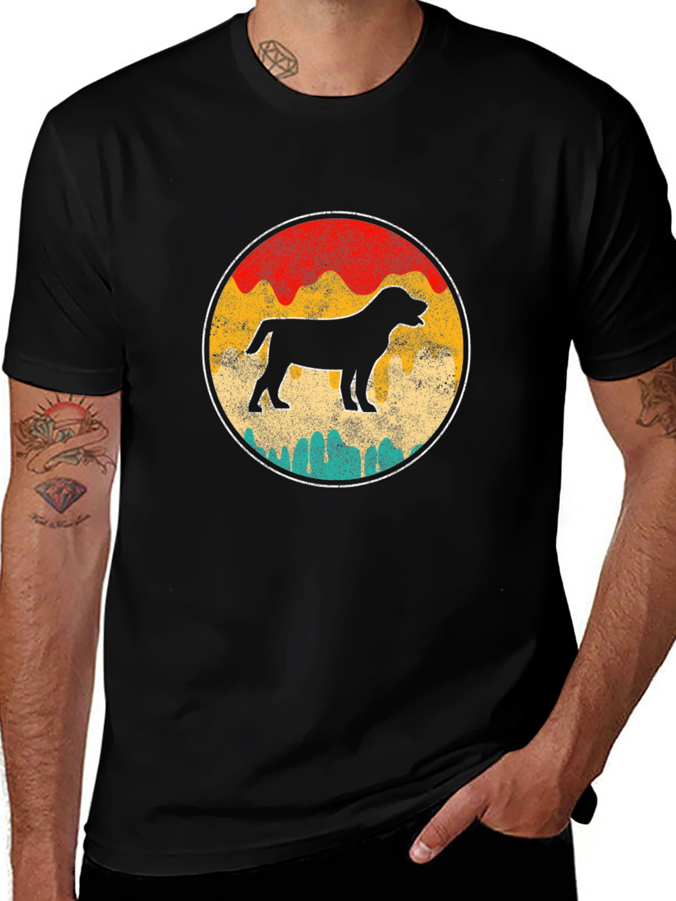 Retro Rottweiler Dog Lover T-Shirt