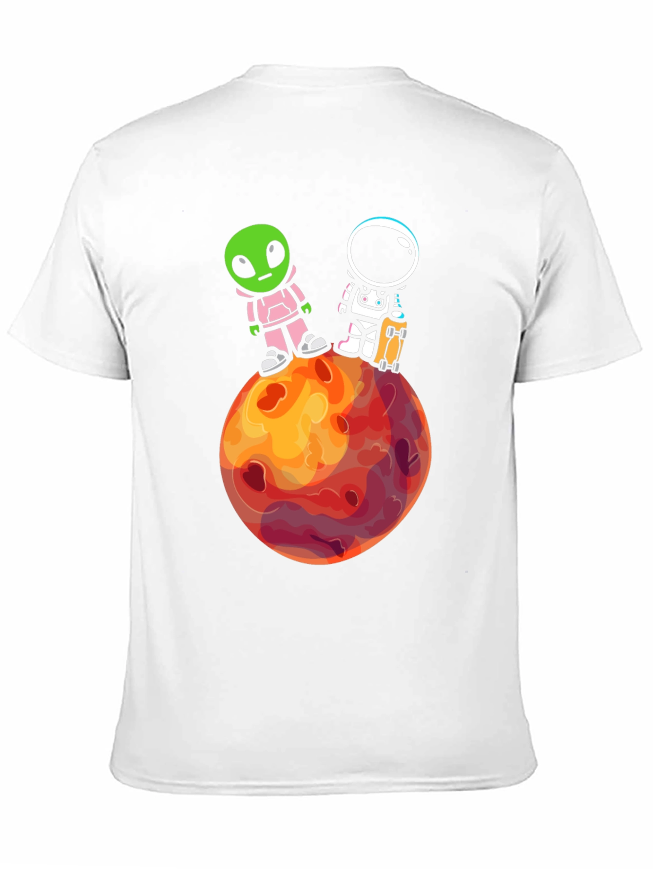 Alien & Astronaut Graphic Tee - Space Adventure