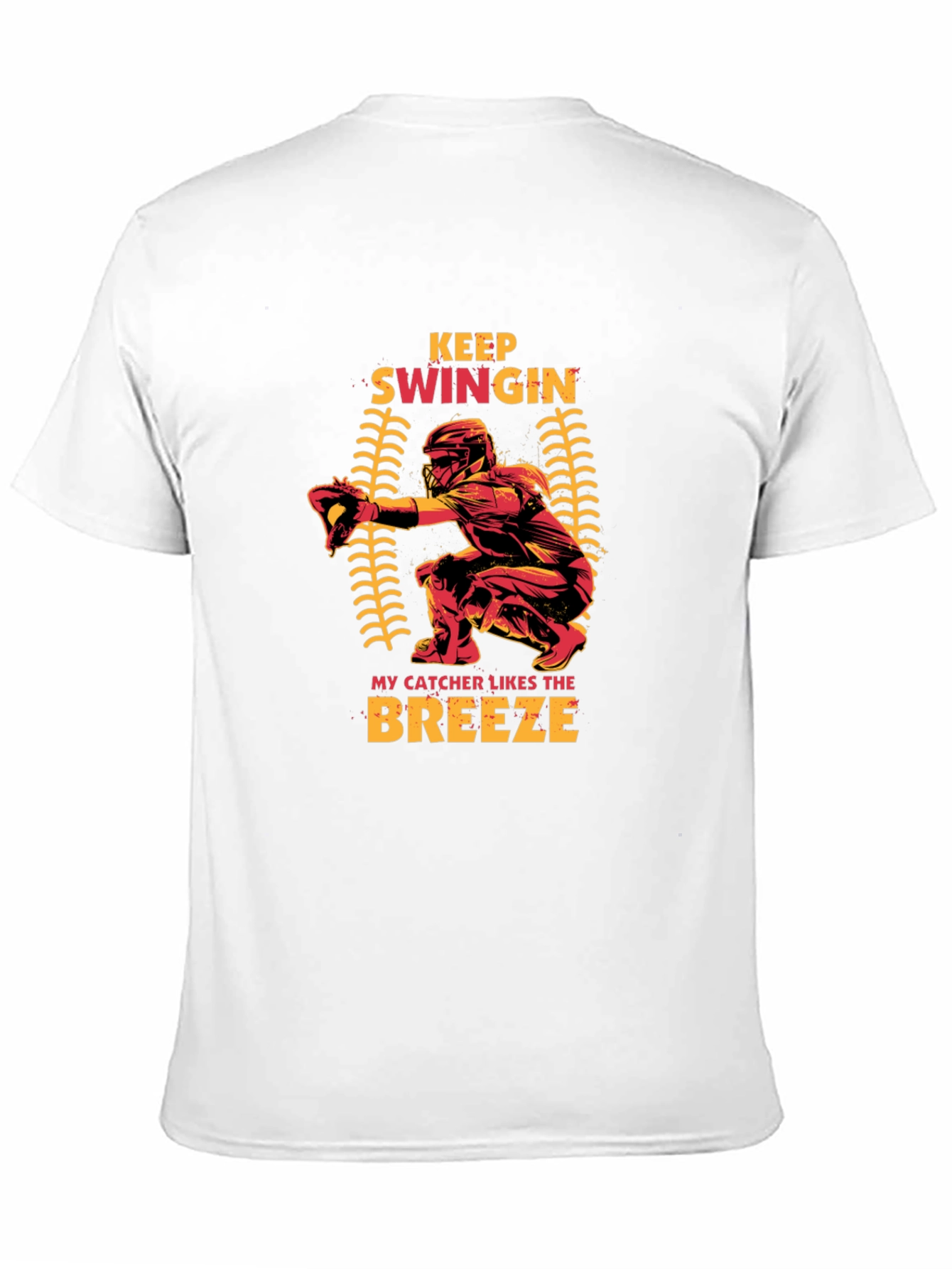 Keep Swingin Baseball Catcher T-Shirt