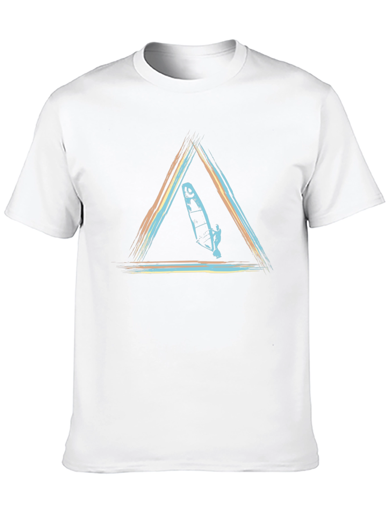 Windsurf Triangle Graphic T-Shirt - Black