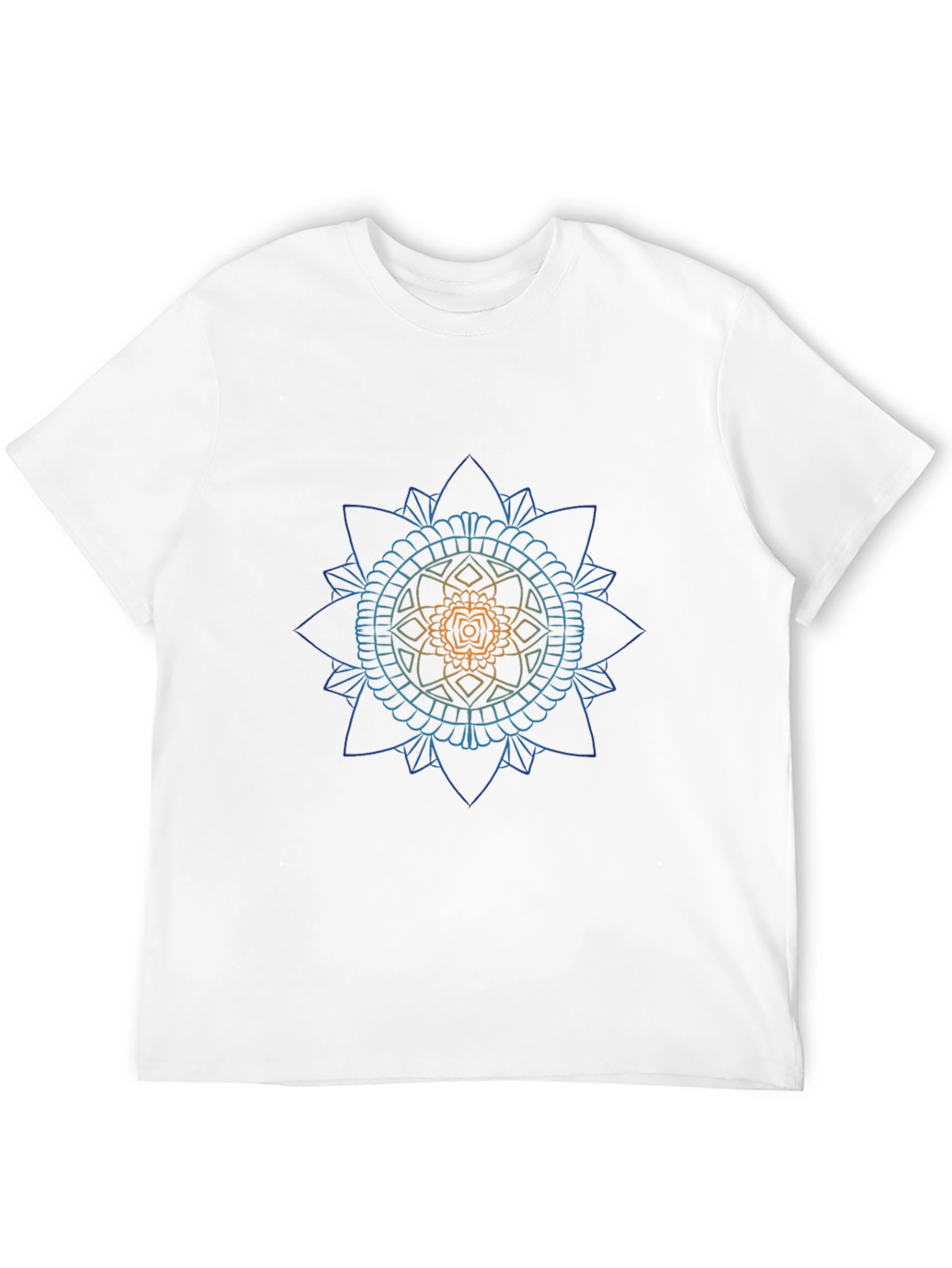 Mandala Graphic Print Tee - Black
