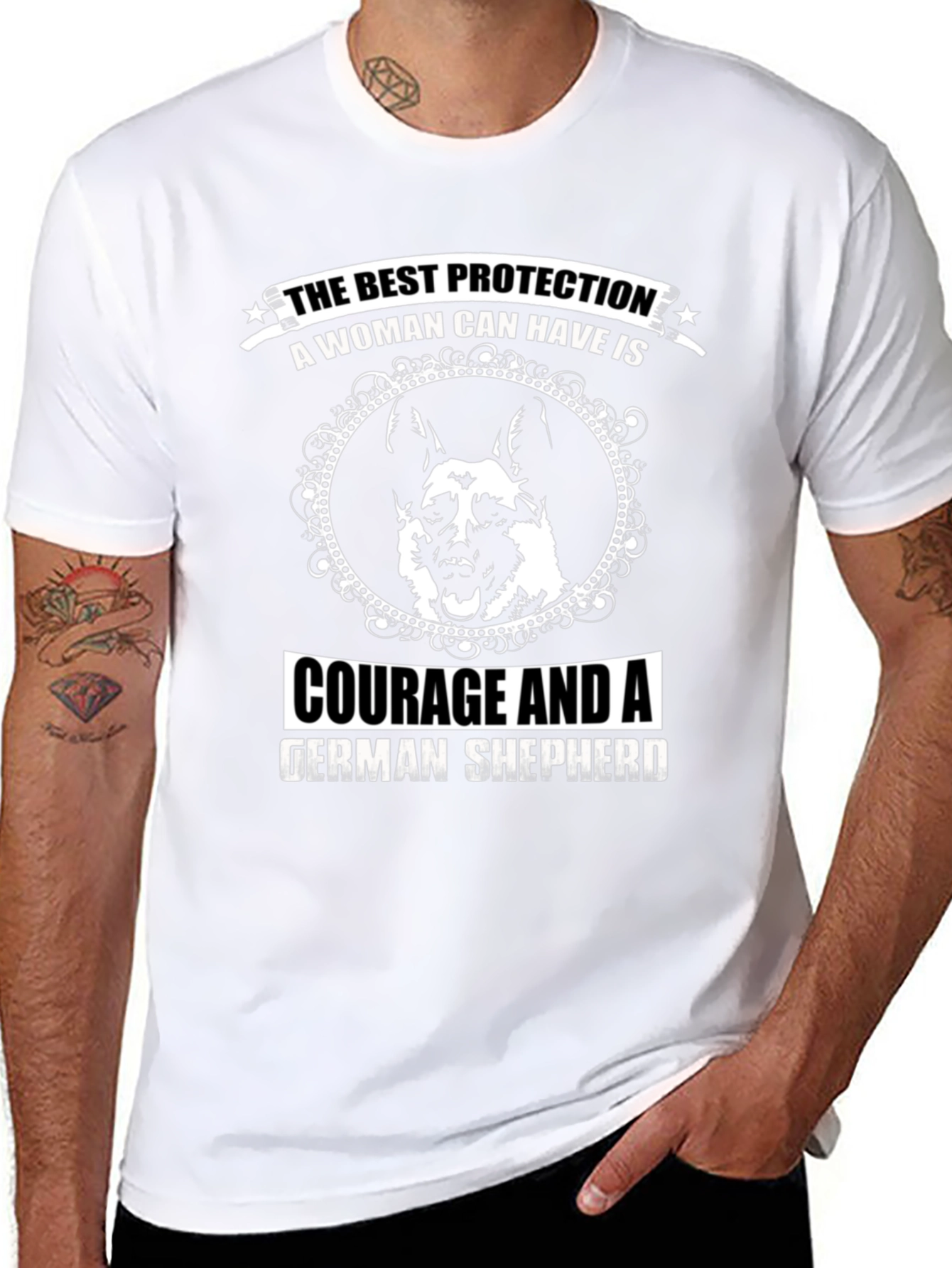 Womans Best Protection German Shepherd T-Shirt
