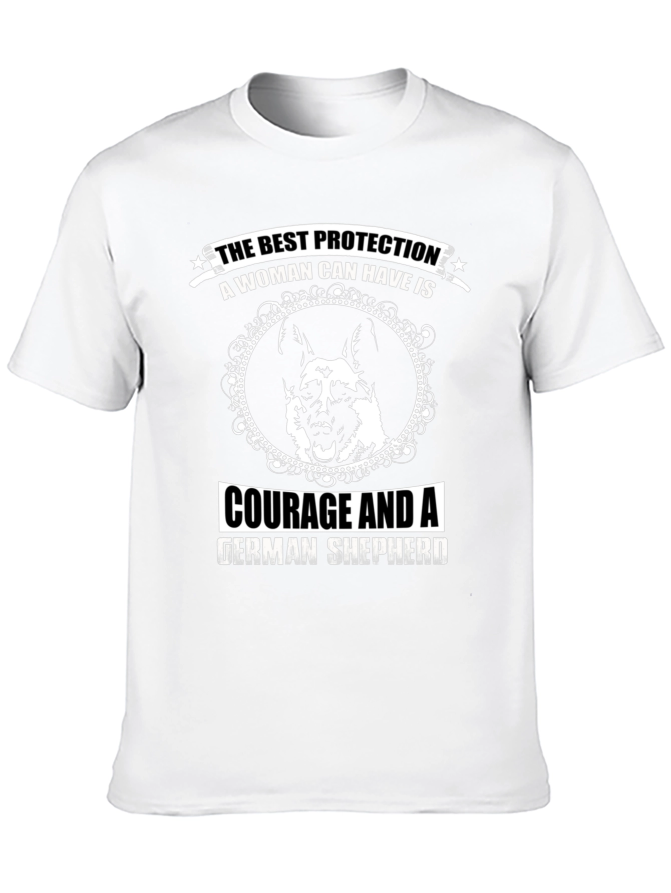 Womans Best Protection German Shepherd T-Shirt