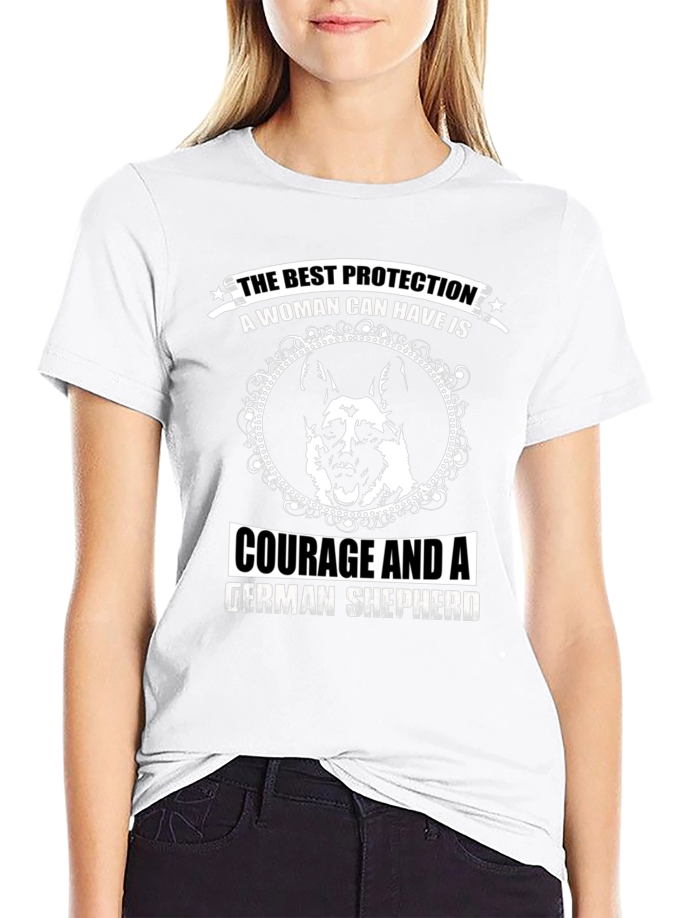 Womans Best Protection German Shepherd T-Shirt
