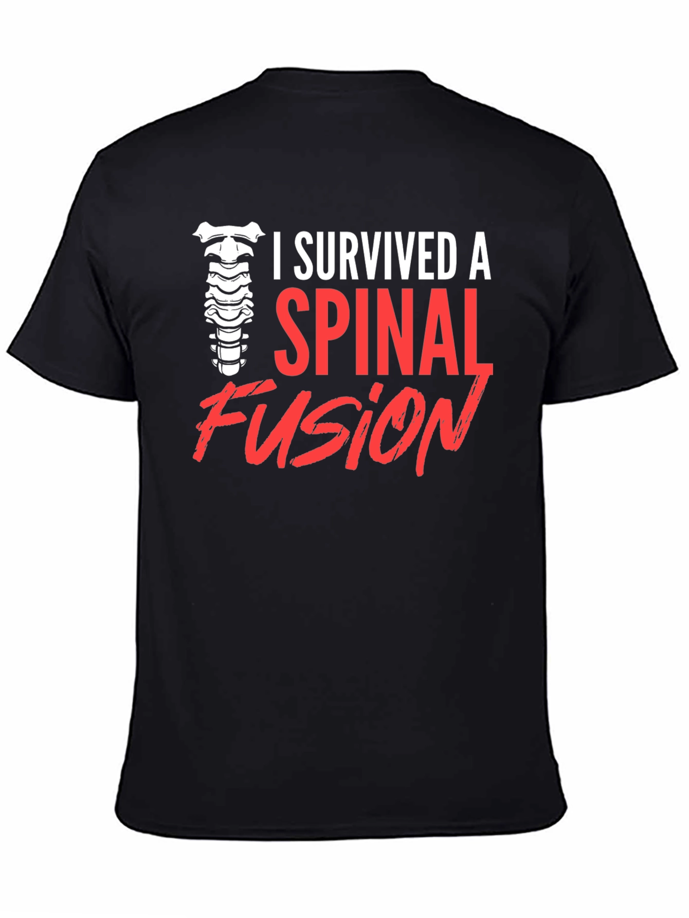 Spinal Fusion Survivor T-Shirt - Black