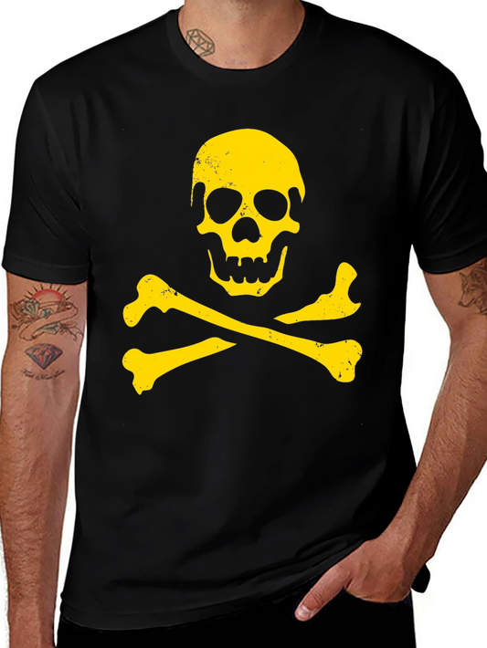 Skull & Crossbones Graphic T-Shirt - Black