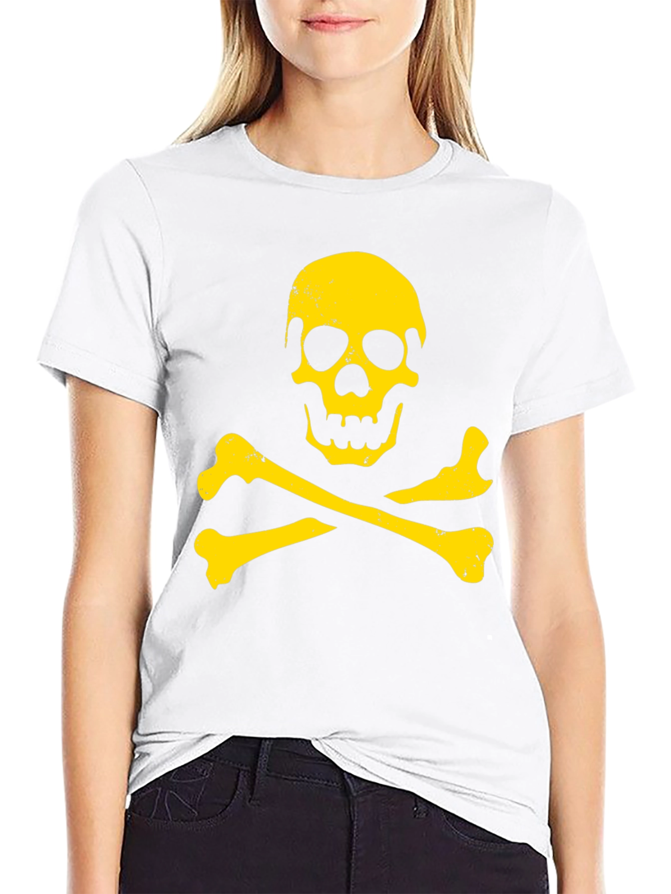 Skull & Crossbones Graphic T-Shirt - Black