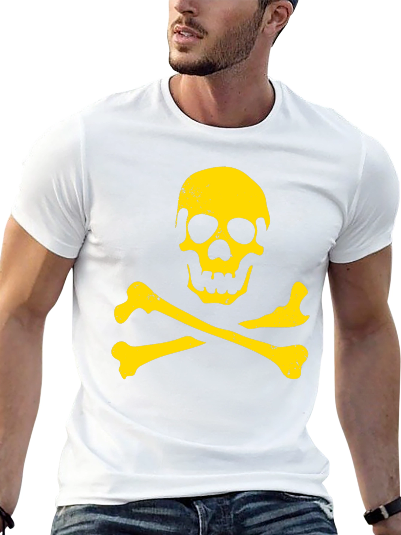 Skull & Crossbones Graphic T-Shirt - Black