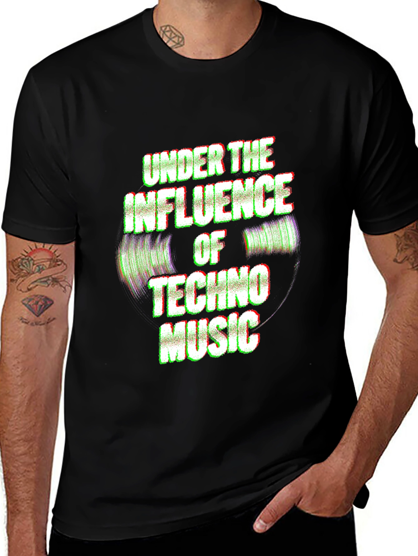Techno Music Influence Graphic T-Shirt