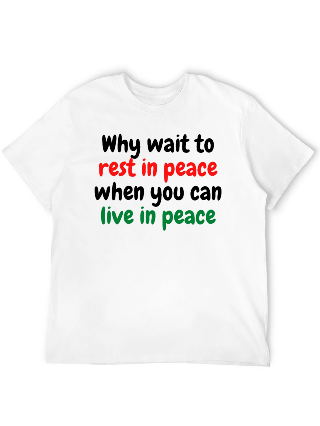 Live in Peace Graphic Tee - Black T-Shirt