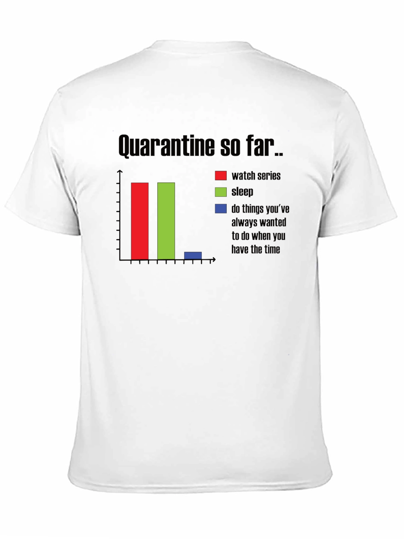 Quarantine Black T-Shirt - Watch Series Sleep Free Time