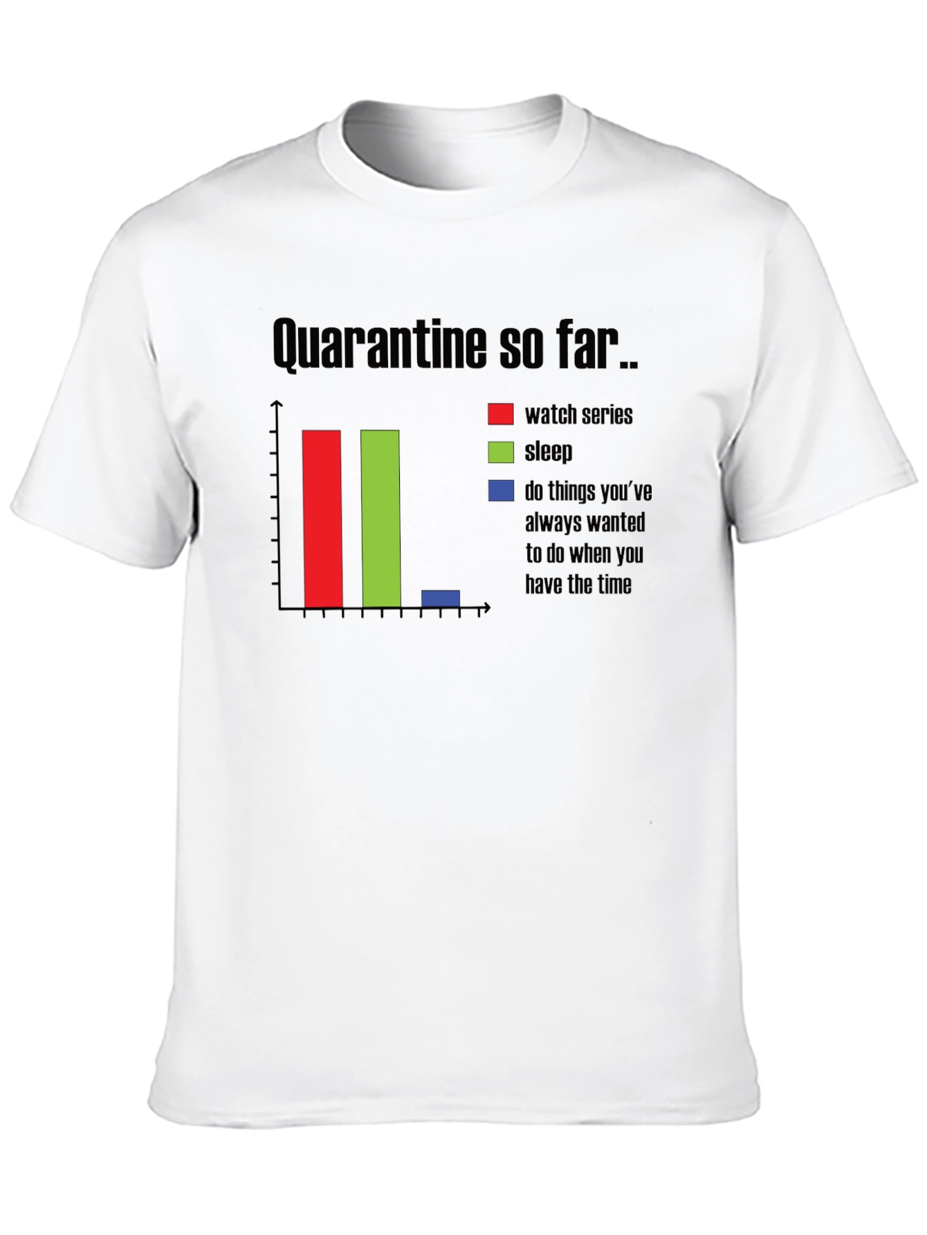 Quarantine Black T-Shirt - Watch Series Sleep Free Time
