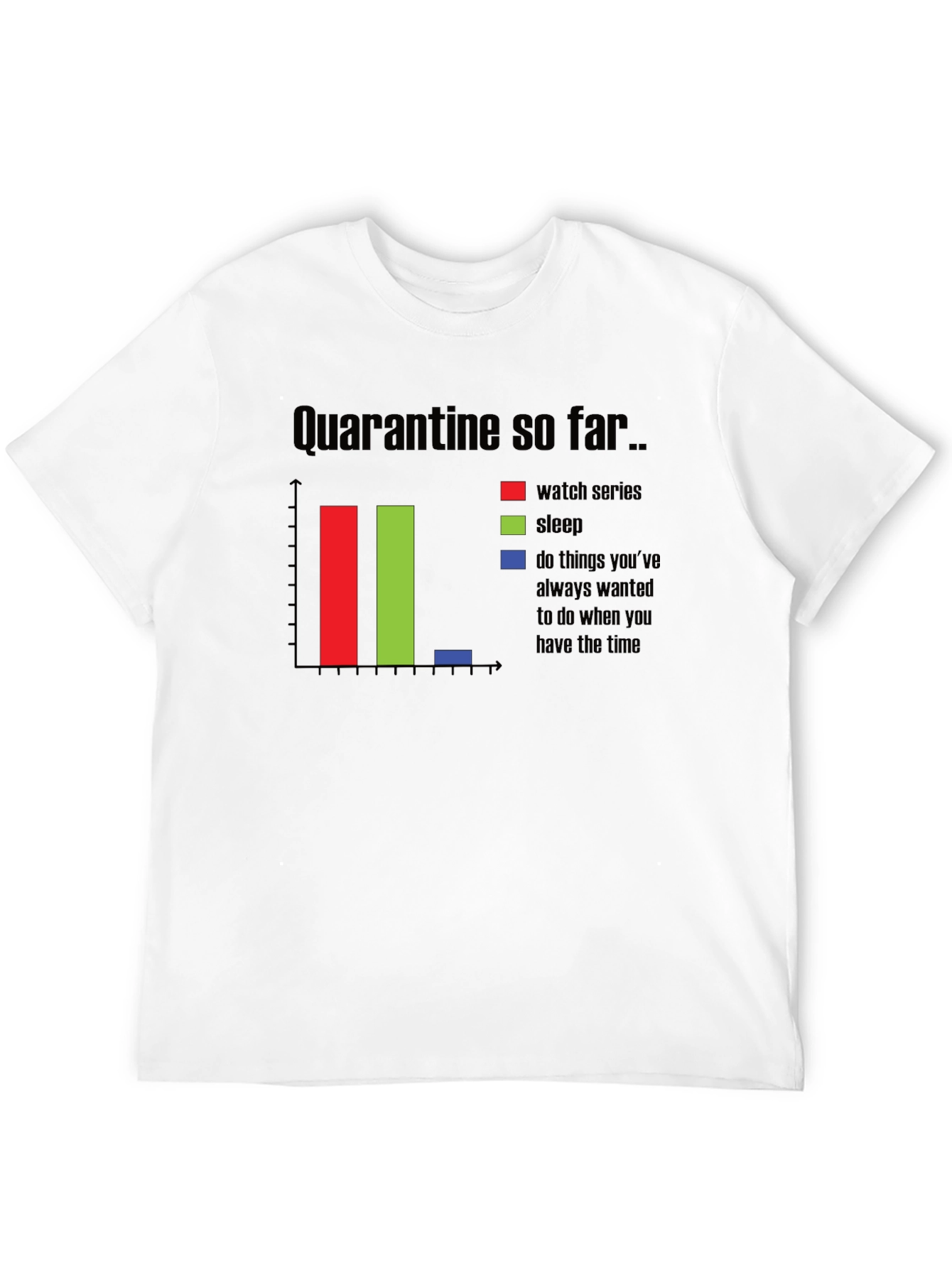 Quarantine Black T-Shirt - Watch Series Sleep Free Time