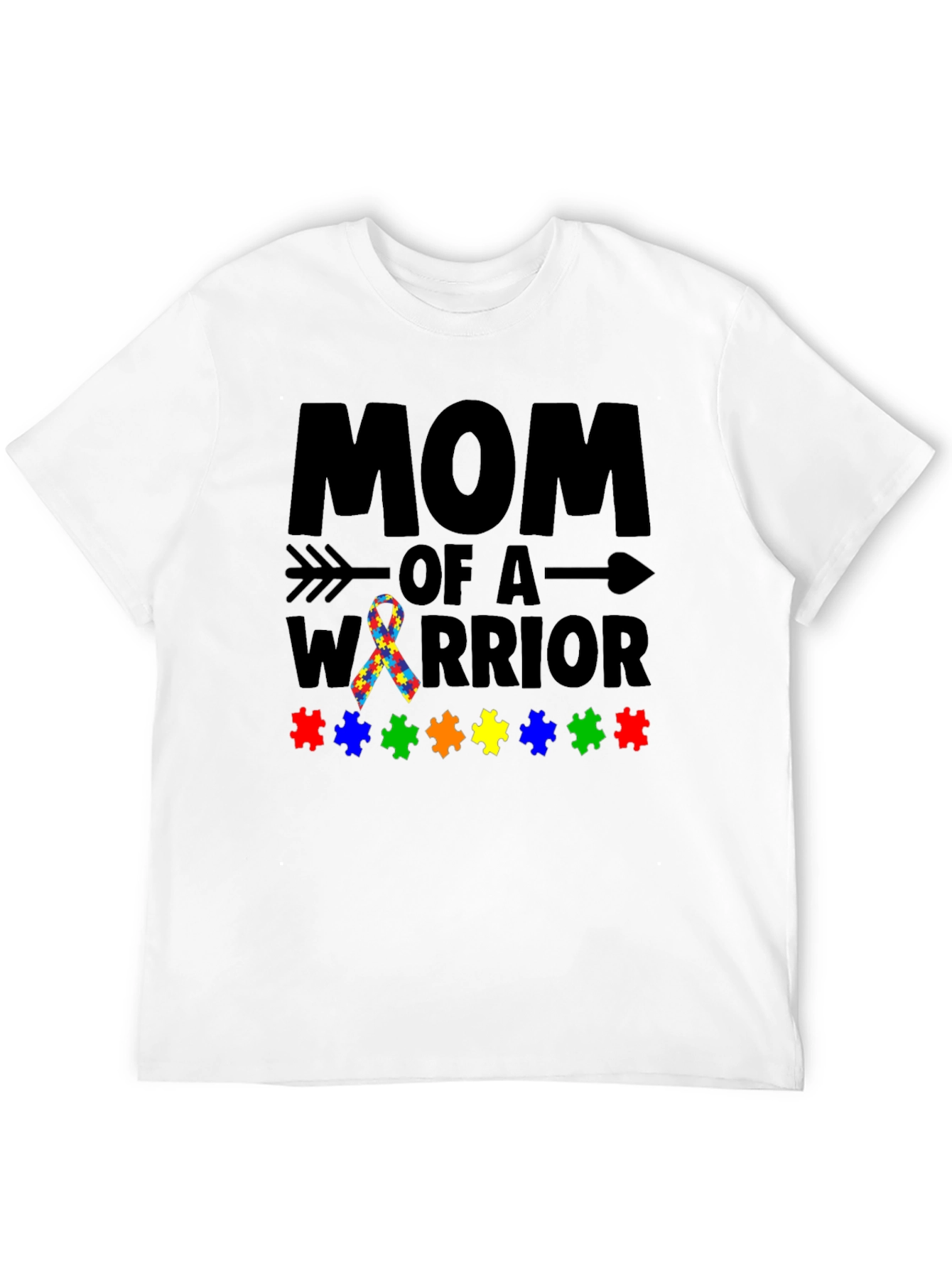 Mom of a Warrior Autism Awareness T-Shirt
