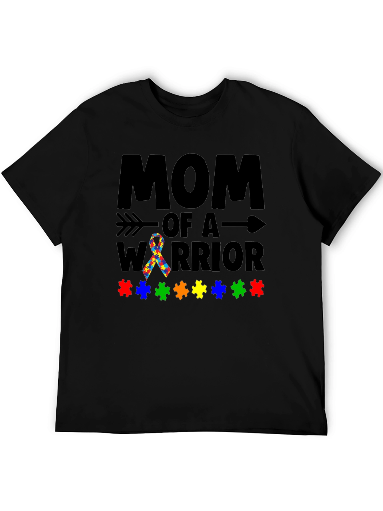 Mom of a Warrior Autism Awareness T-Shirt