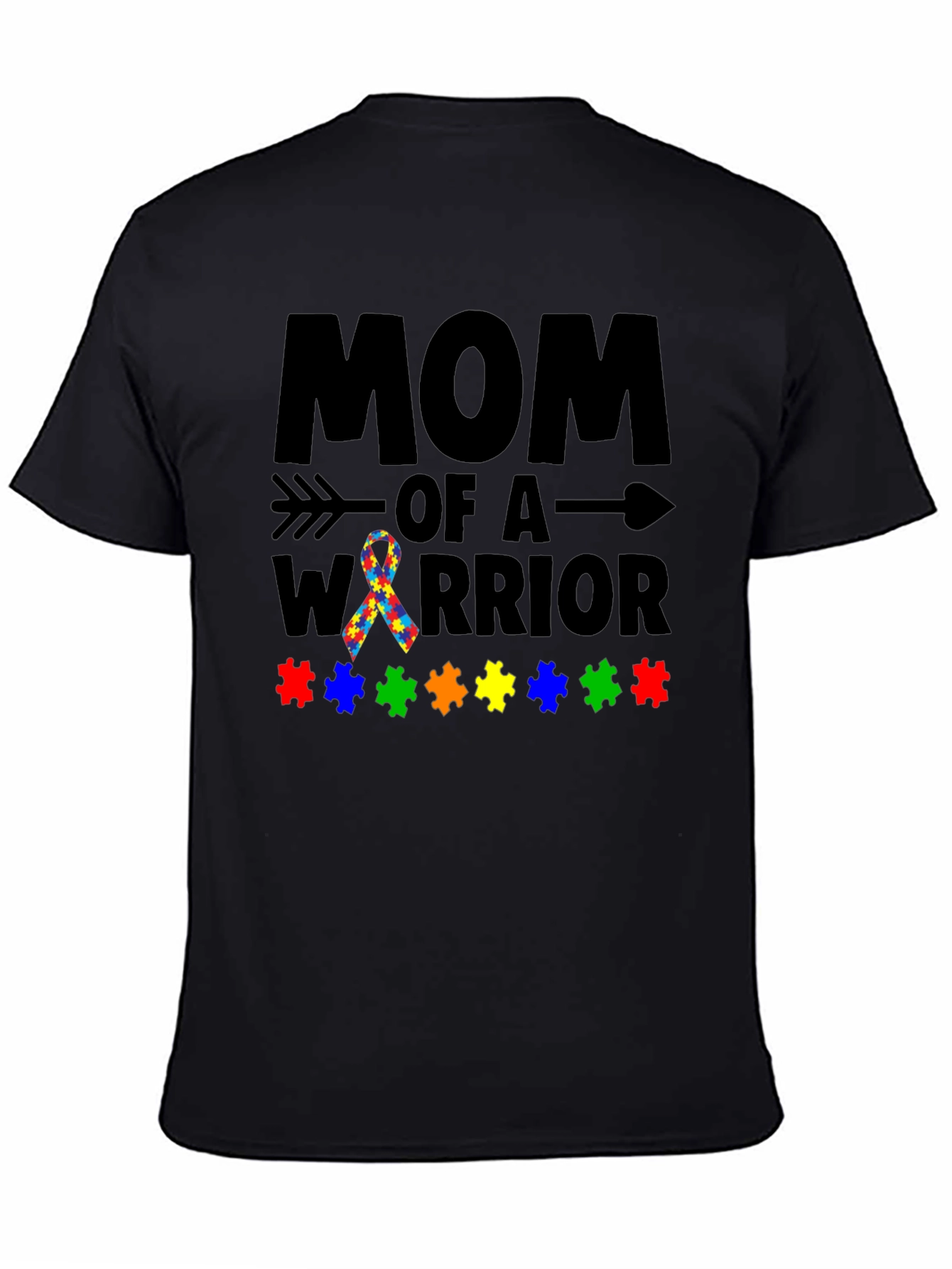 Mom of a Warrior Autism Awareness T-Shirt