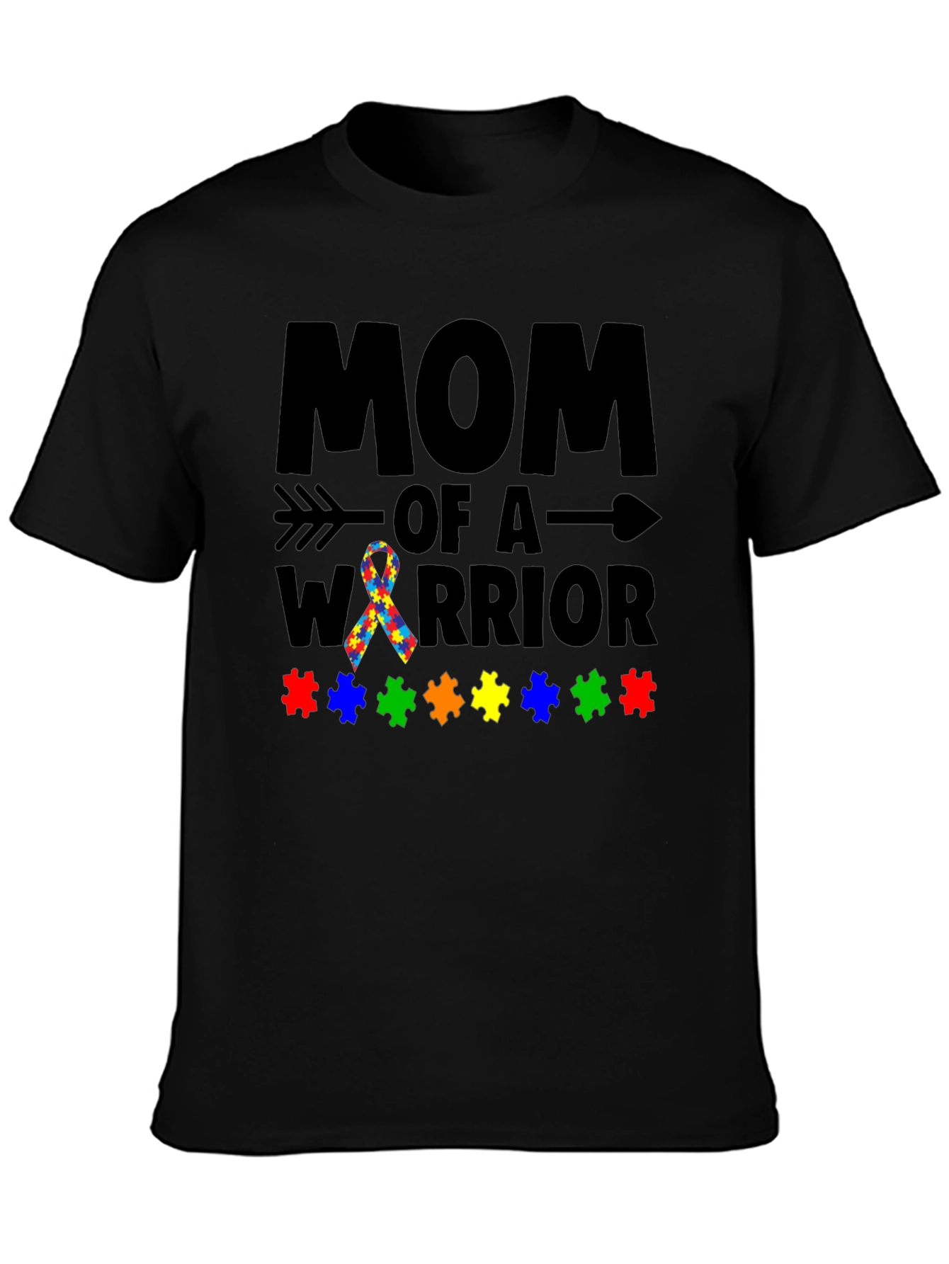 Mom of a Warrior Autism Awareness T-Shirt