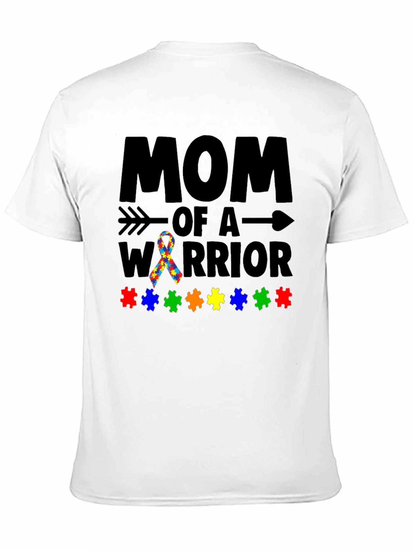 Mom of a Warrior Autism Awareness T-Shirt