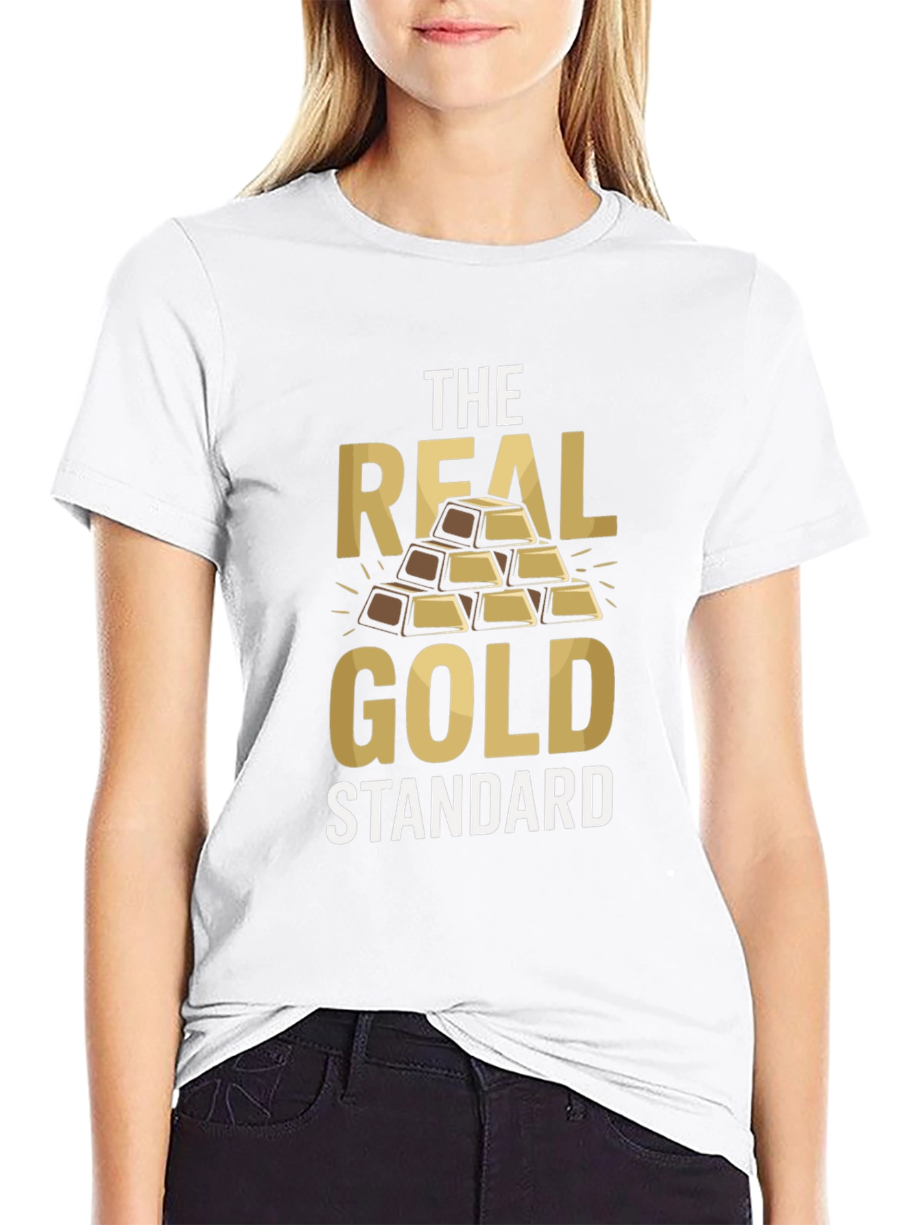 The Real Gold Standard Mens Black T-Shirt