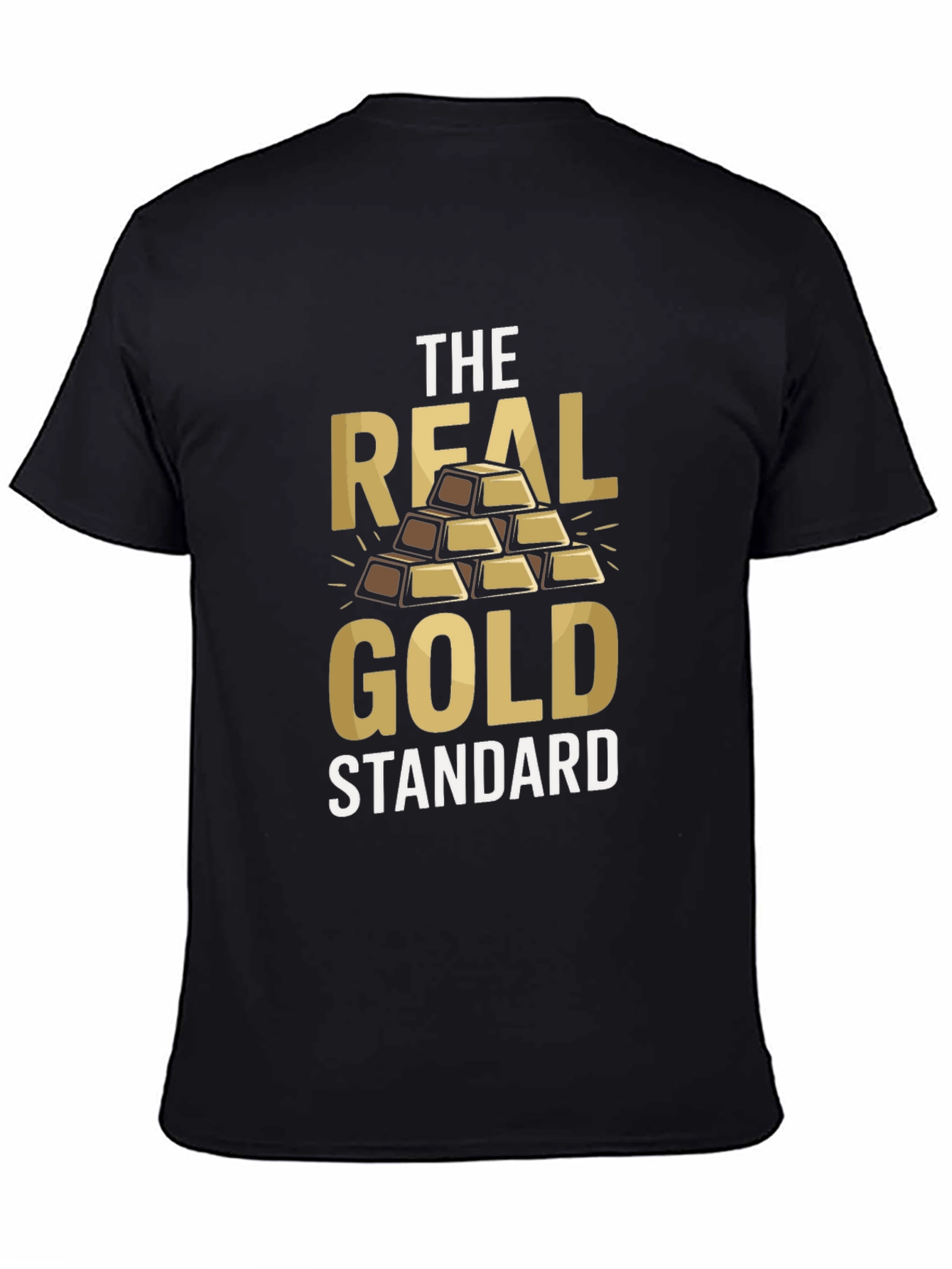 The Real Gold Standard Mens Black T-Shirt