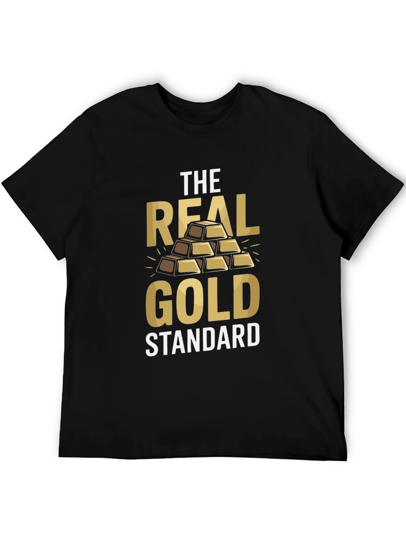 The Real Gold Standard Mens Black T-Shirt