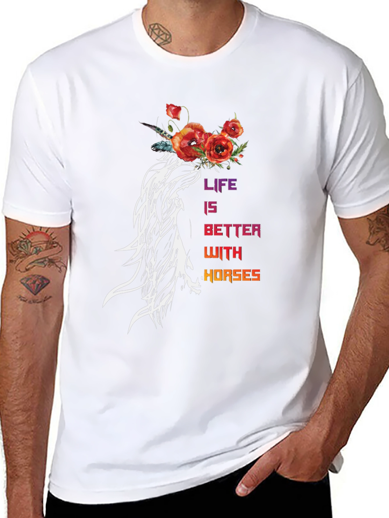 Life is Better With Horses T-Shirt