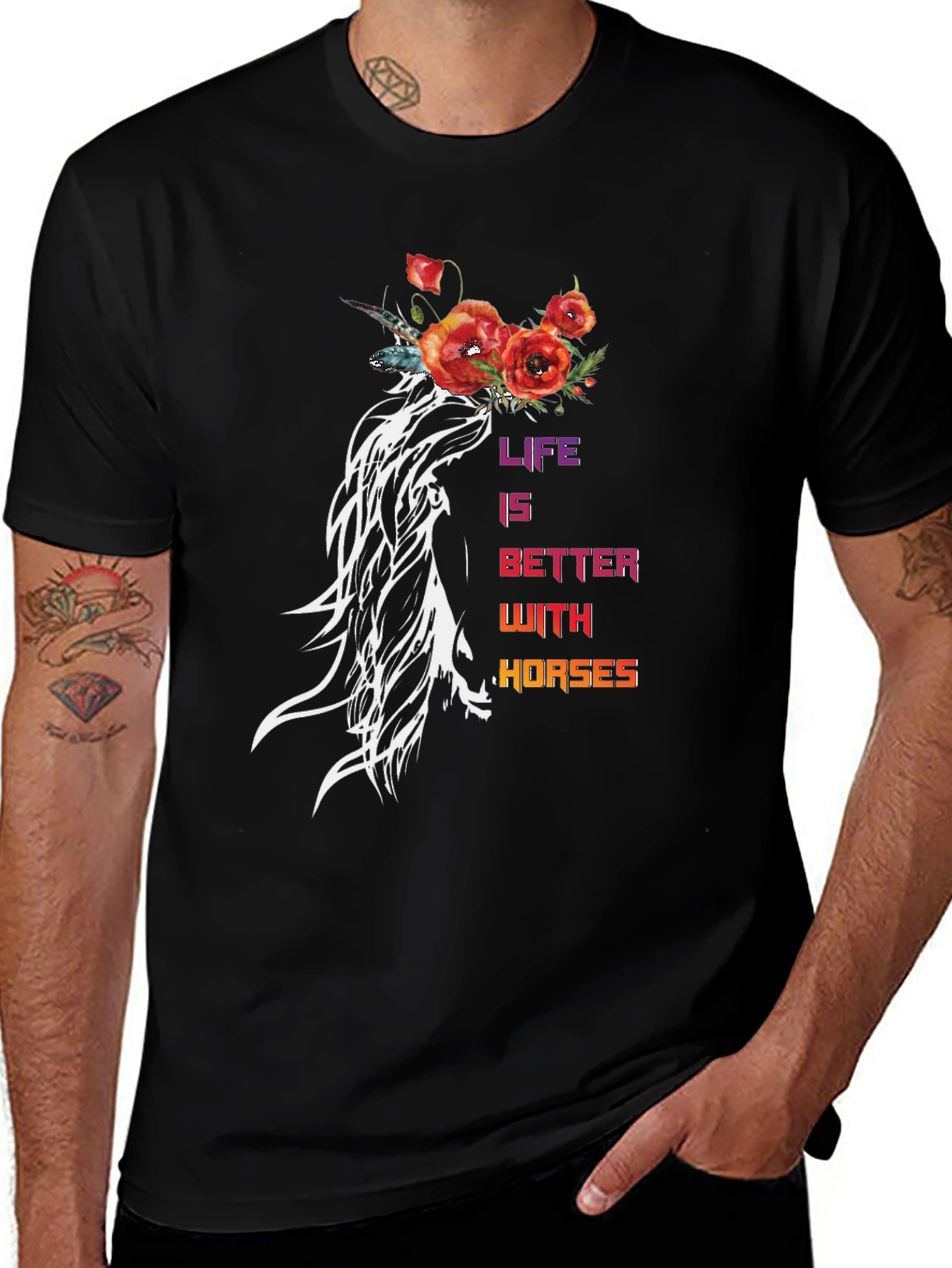 Life is Better With Horses T-Shirt