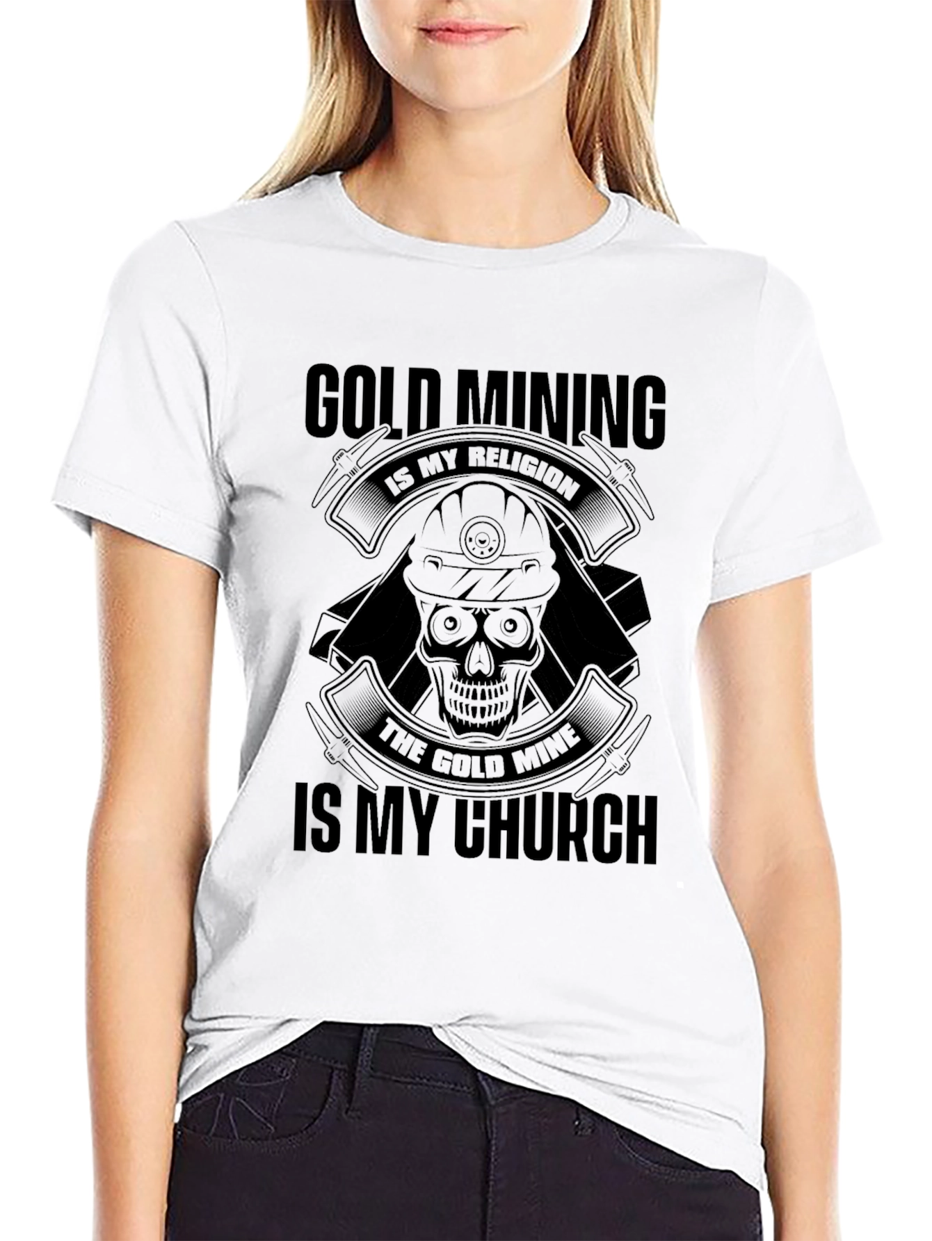 Gold Mining Religion T-Shirt - Black