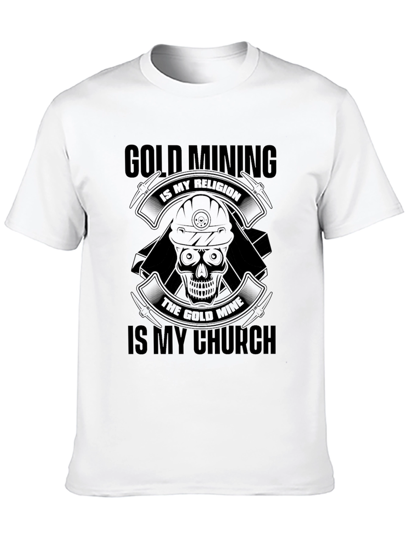 Gold Mining Religion T-Shirt - Black