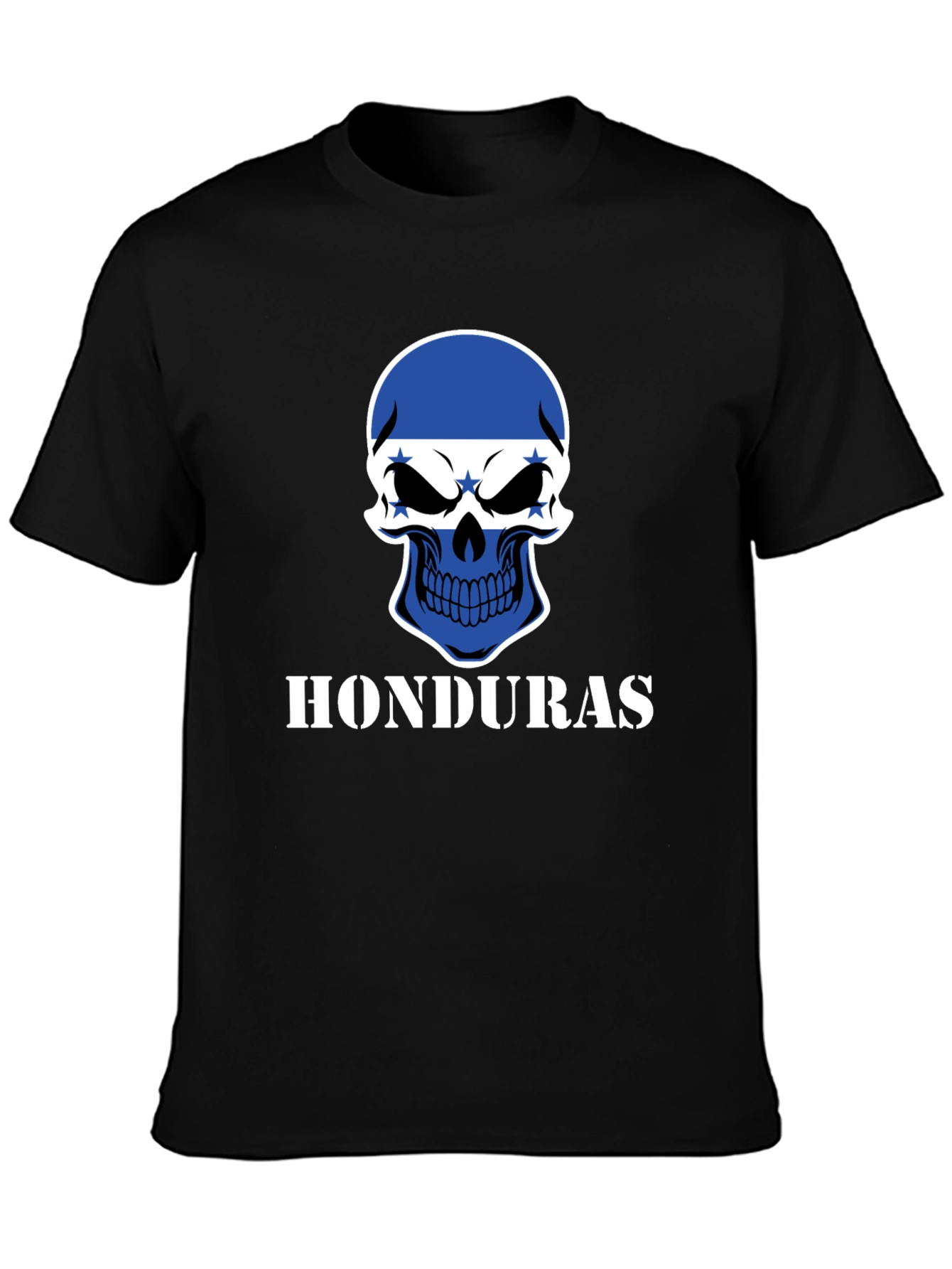 Honduras Skull T-Shirt - Graphic Print Tee
